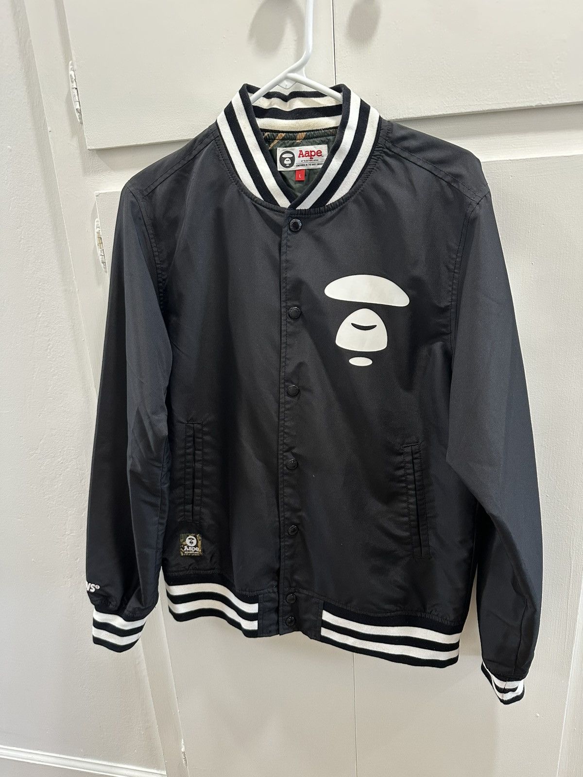 Aape Aape By A Bathing Ape Black and White Bomber Jacket Size US M / EU 48-50 / 2 - 1 Thumbnail