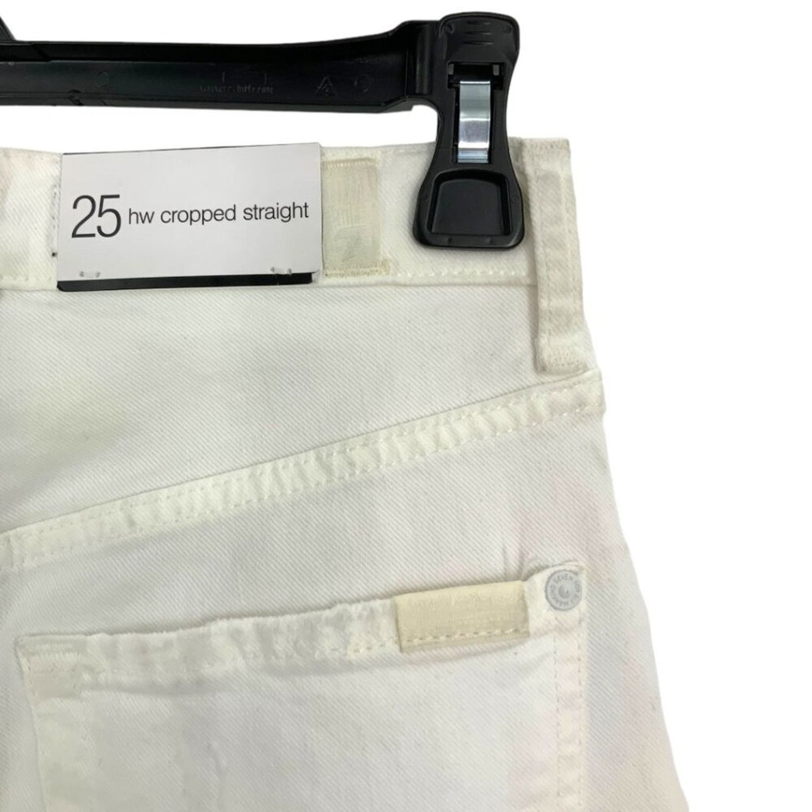 7 For All Mankind 7 for all Mankind HW Straight Jeans White 25 NWT $218 MSRP Size 25" / US 0 / IT 36 - 4 Thumbnail
