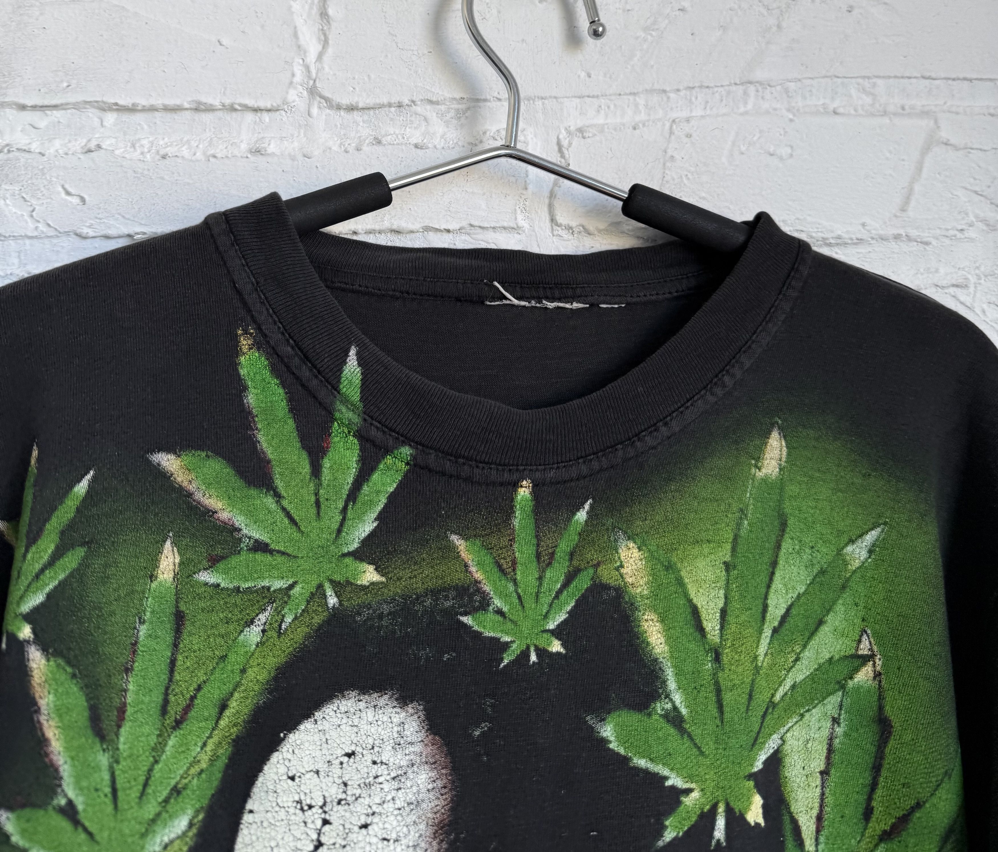 Bob Marley Vintage 90s Bob Marley Rastaman Reggae Marijuana tee Size US L / EU 52-54 / 3 - 4 Thumbnail