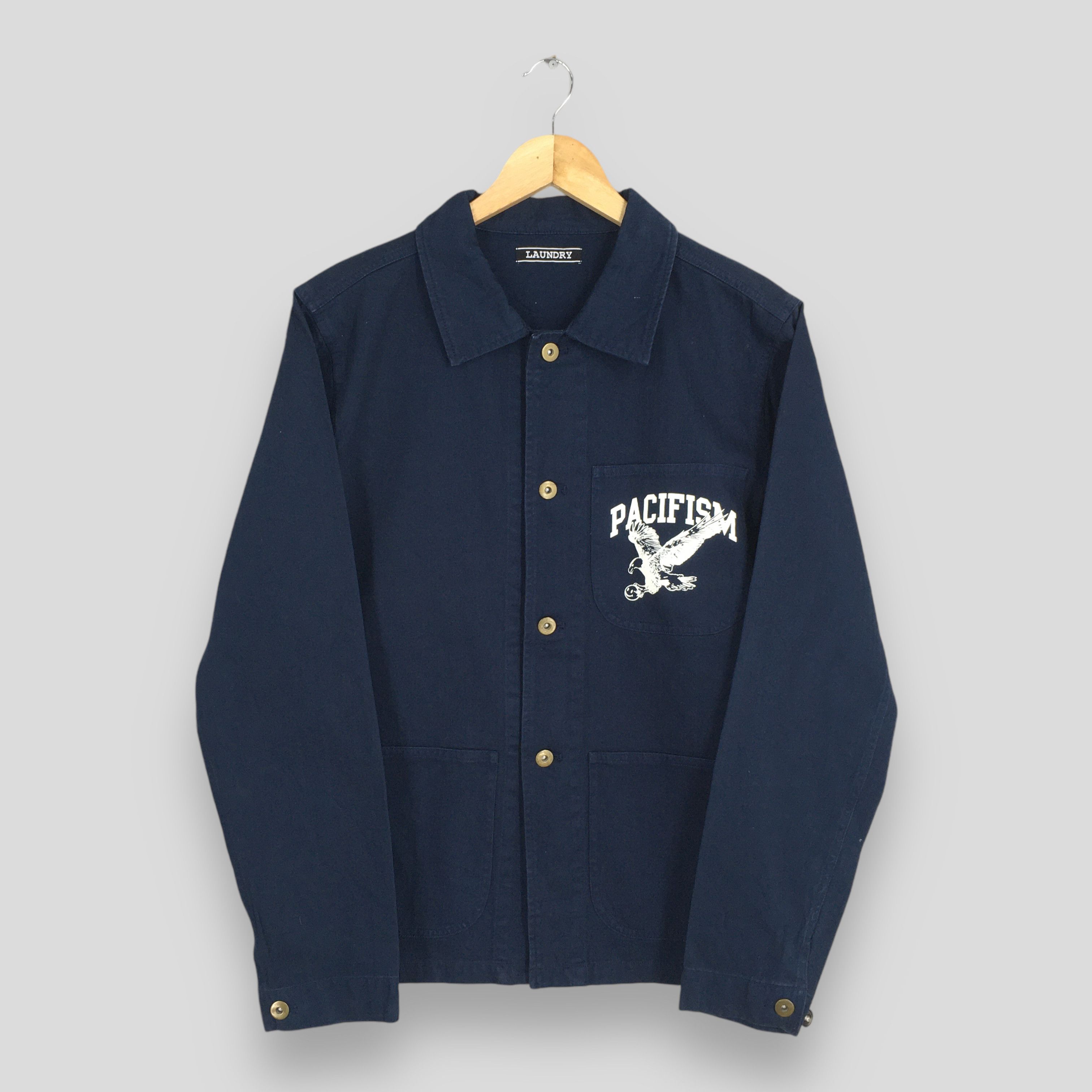Vetra Vintage Pacifism Worker Frenchwork Blue Jacket Medium Size US M / EU 48-50 / 2 - 1 Thumbnail