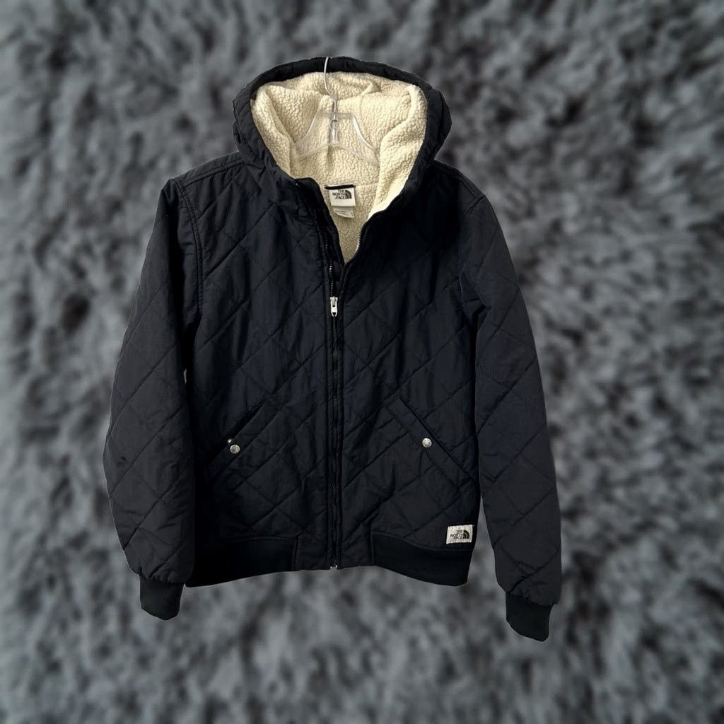 The North Face The North Face Cuchillo Jacket Mens M Black Sherpa Lined Quilted Insulated Full Zip Bomber Jacket Size US M / EU 48-50 / 2 - 1 Thumbnail