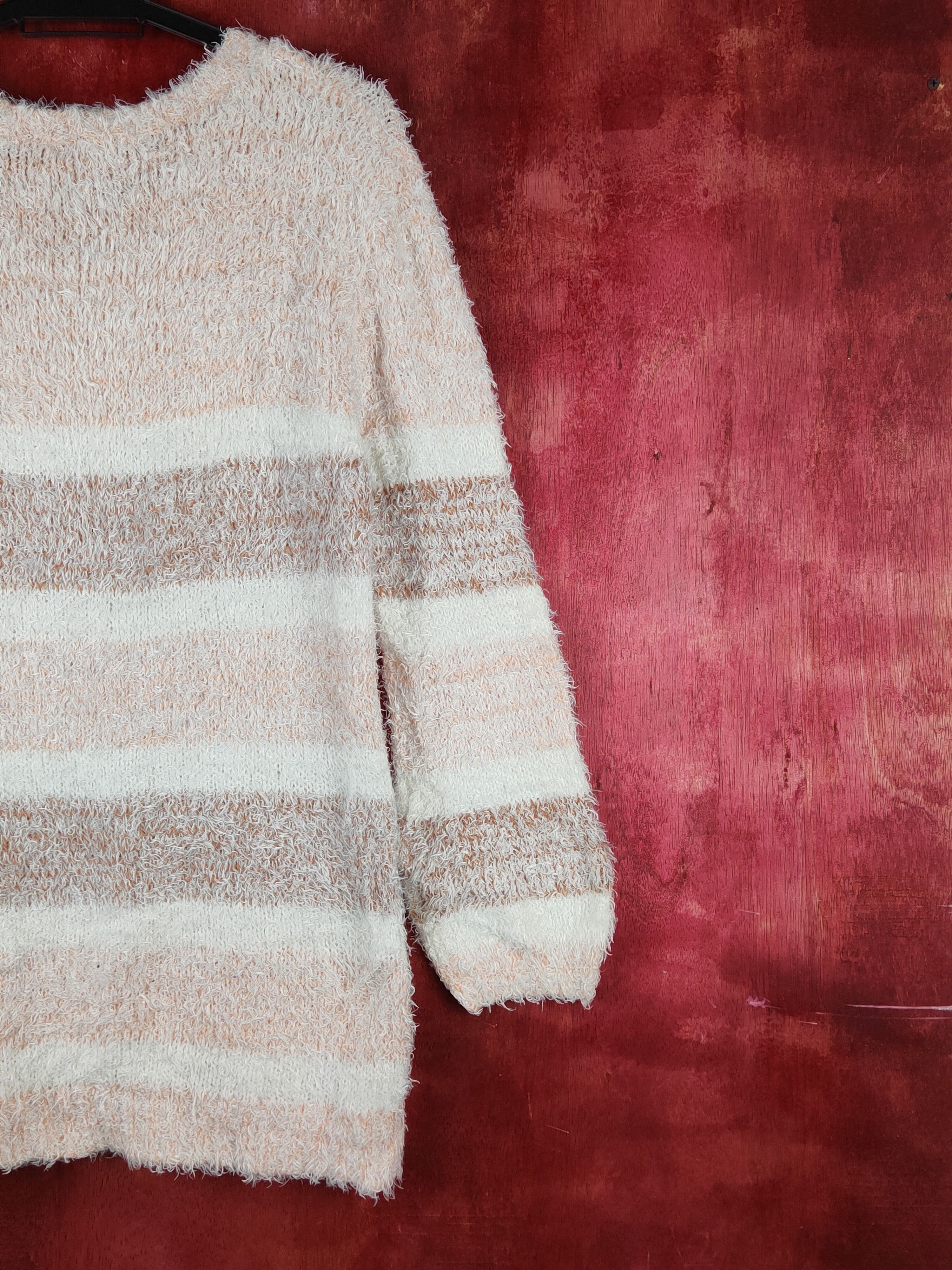 Japanese Brand × Vintage Losicarie Orange Brown Fur Mohair Knitwear #S1960 Size S / US 4 / IT 40 - 9 Thumbnail