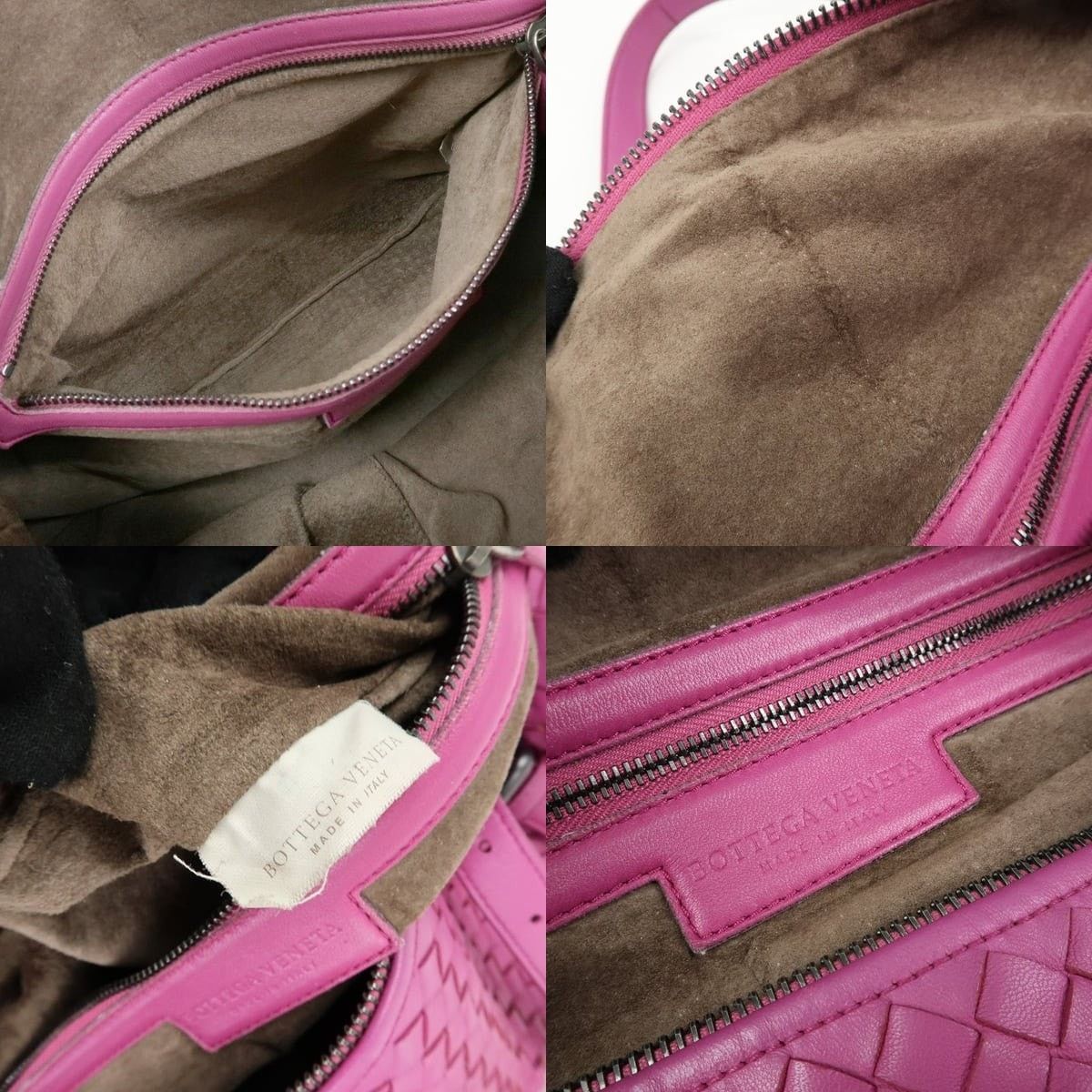 Bottega Veneta Bottega Veneta Intrecciato Nappa Leather Duffle Bag Pink Size ONE SIZE - 7 Thumbnail