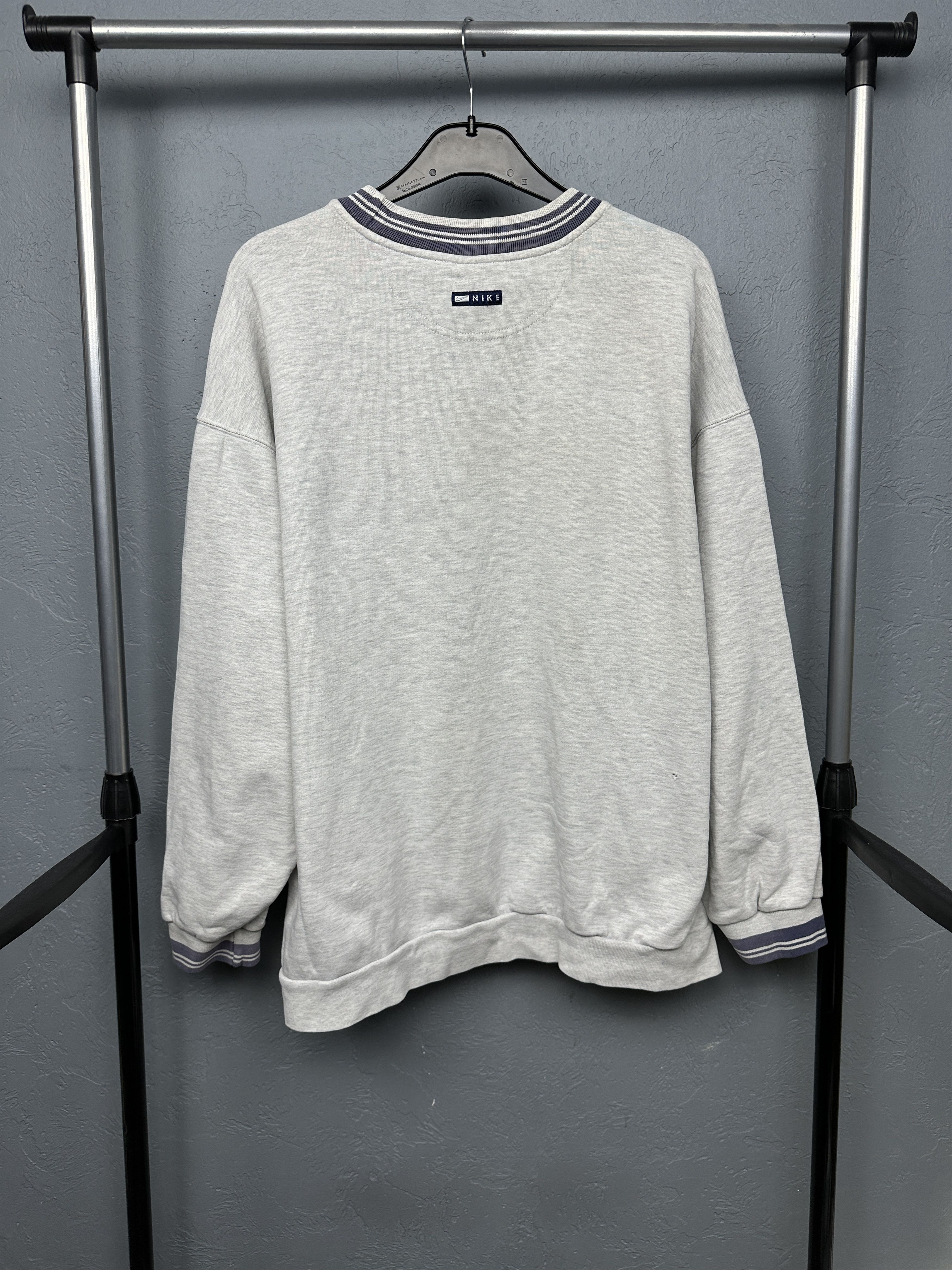 Nike Nike 90s Vintage Mens Big Logo Swoosh Sweatshirt Size US XL / EU 56 / 4 - 6 Thumbnail