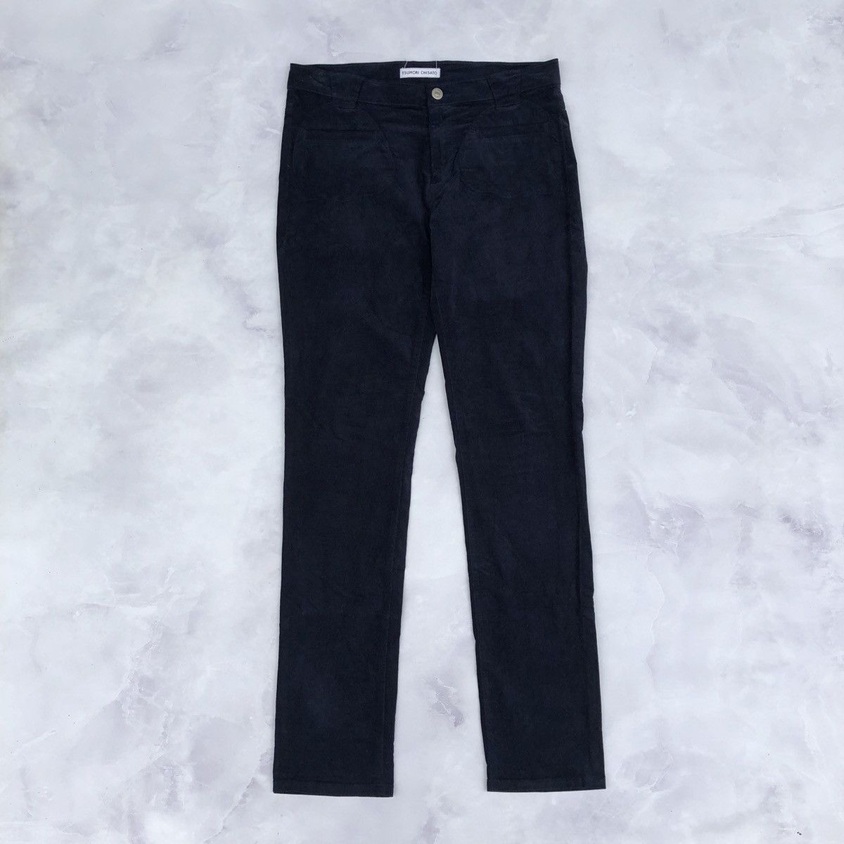 image of Issey Miyake x Tsumori Chisato Corduroy Pants in Navy, Men's (Size 30)