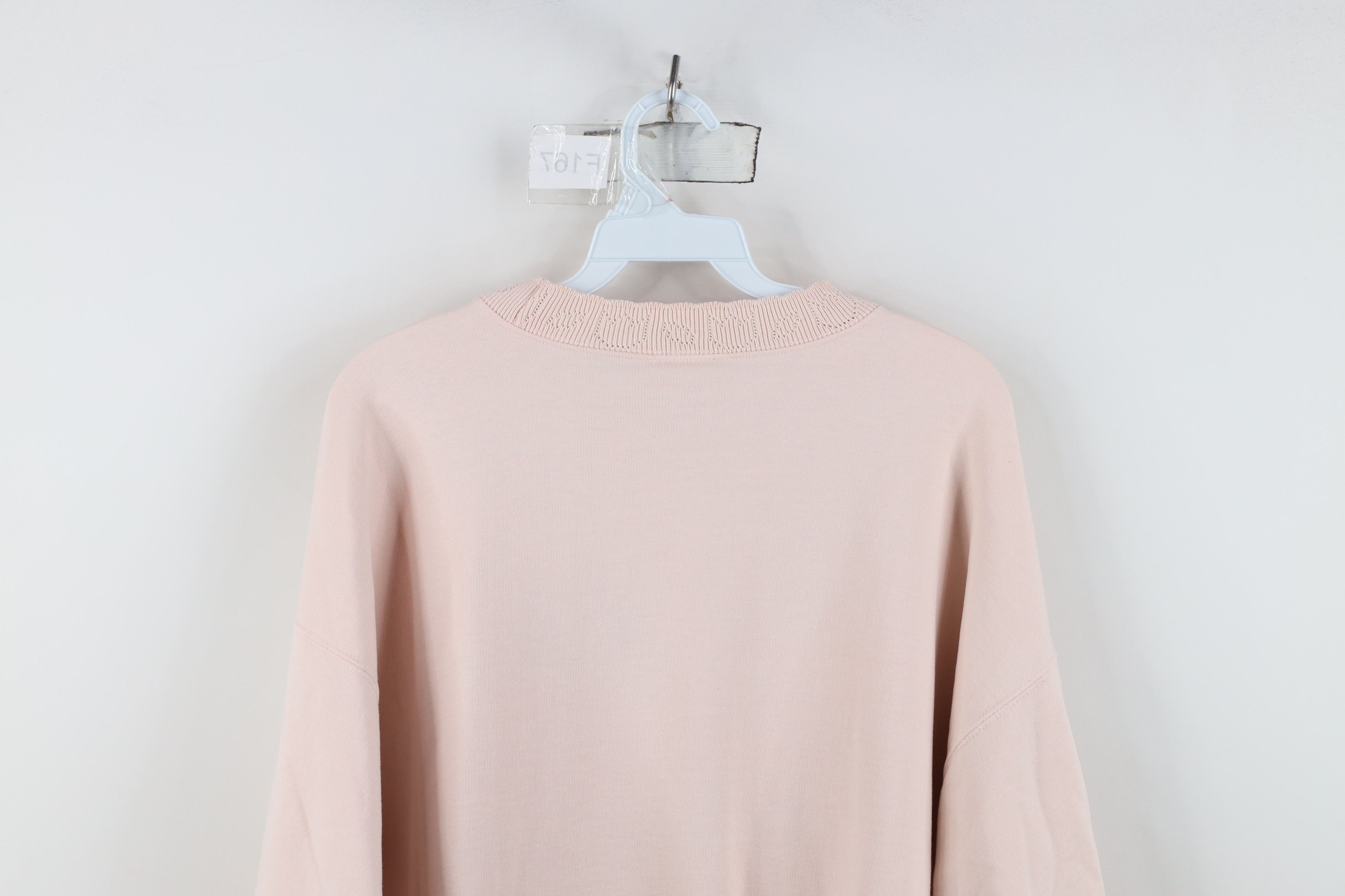 Vintage Vintage 90s Streetwear Butterfly Flower Sweatshirt Pink Size XL / US 12-14 / IT 48-50 - 13 Thumbnail