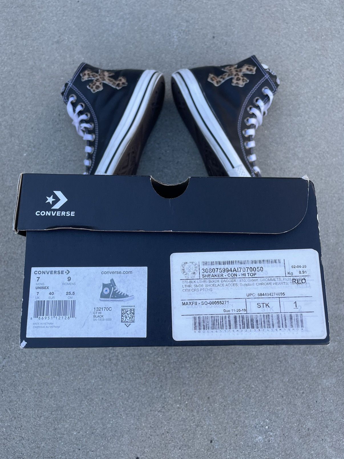 Chrome Hearts Chrome Hearts 1/1 Cheetah Patch Converse Size US 7 / EU 40 - 15 Thumbnail