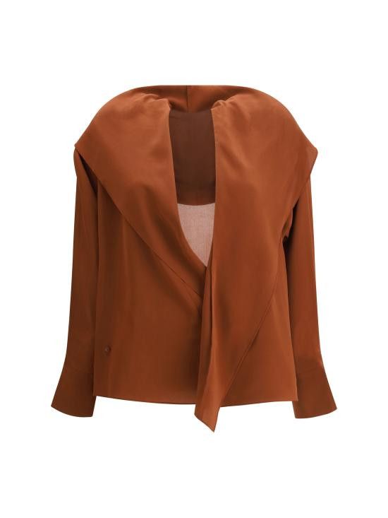 Petar Petrov PETAR PETROV Women Shirts S25B12 REDISHBROW BROWN Size XS / US 0-2 / IT 36-38 - 1 Thumbnail