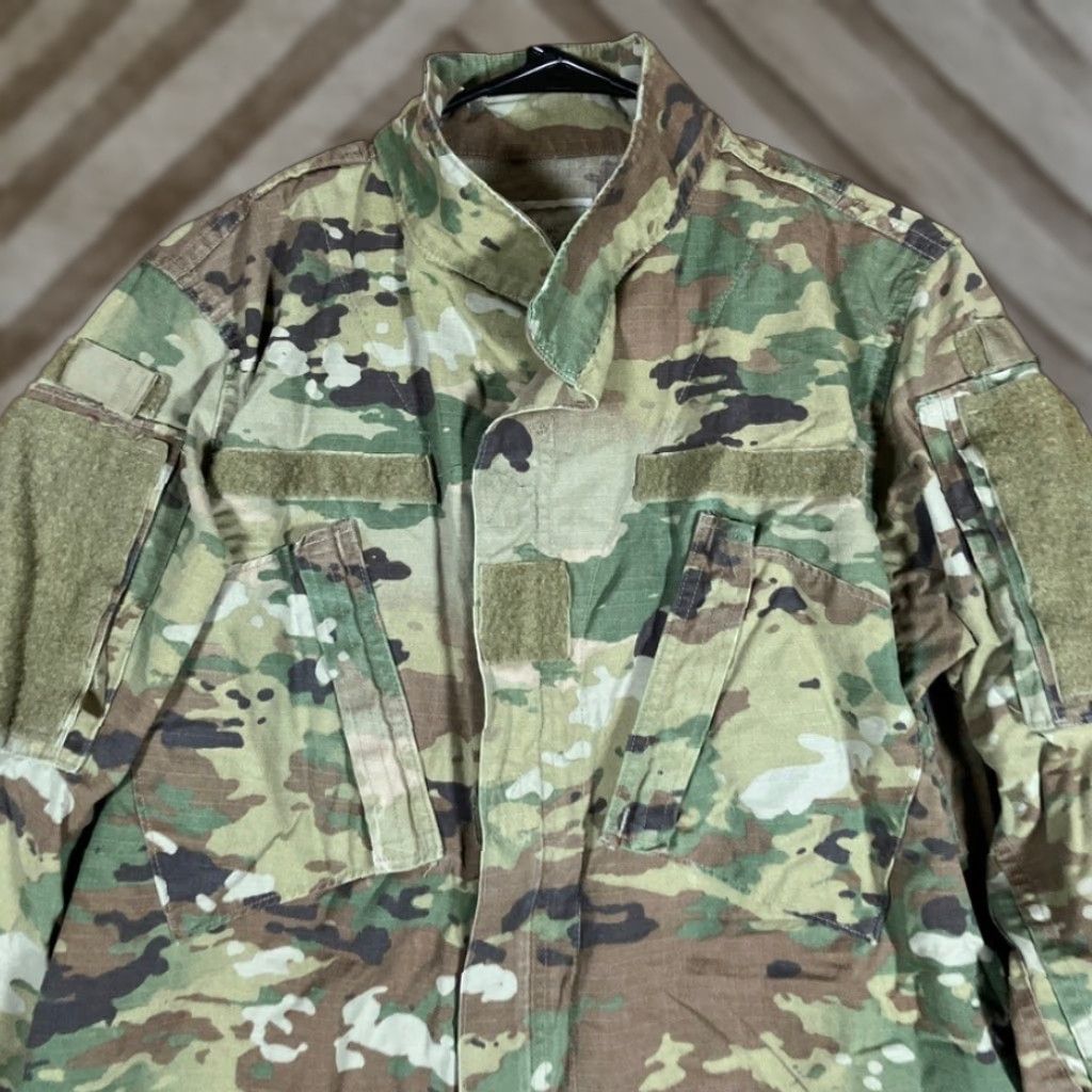 Vintage VINTAGE Army Air Force Combat Womens Coat Green OCP Camo ACU Uniform Stretch 39 Regular Size XS / US 0-2 / IT 36-38 - 1 Thumbnail