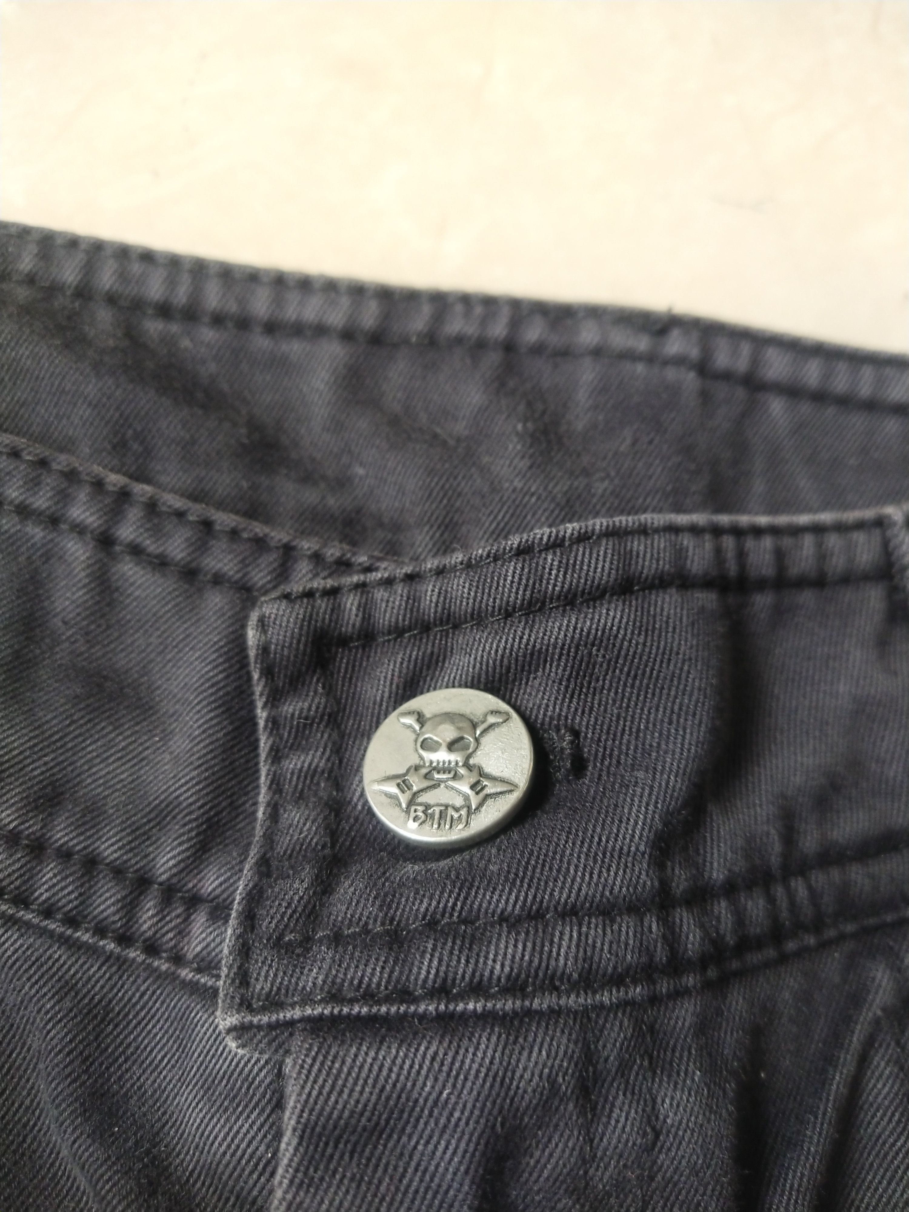 If Six Was Nine BTM Punk & Rock Black Pants – Zipper & Graphic Detail Size US 31 - 4 Thumbnail