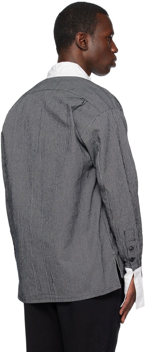 Greg Lauren $950 Greg Lauren Black/White Pinstripe Winged GL1 Size US L / EU 52-54 / 3 - 3 Thumbnail