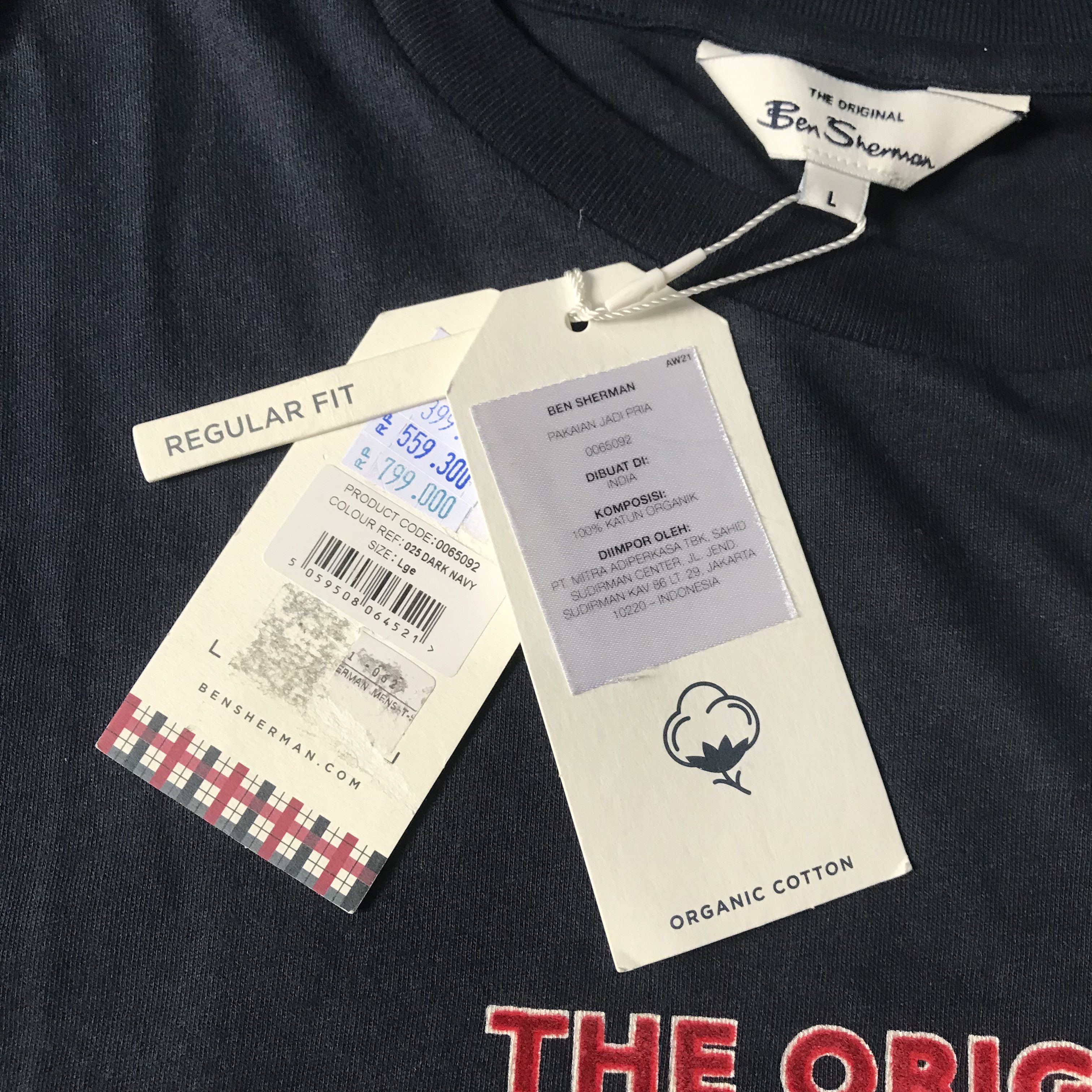 Ben Sherman Ben Sherman Ben Sherman Signature Logo Print T-Shirt Navy Size US L / EU 52-54 / 3 - 6 Thumbnail
