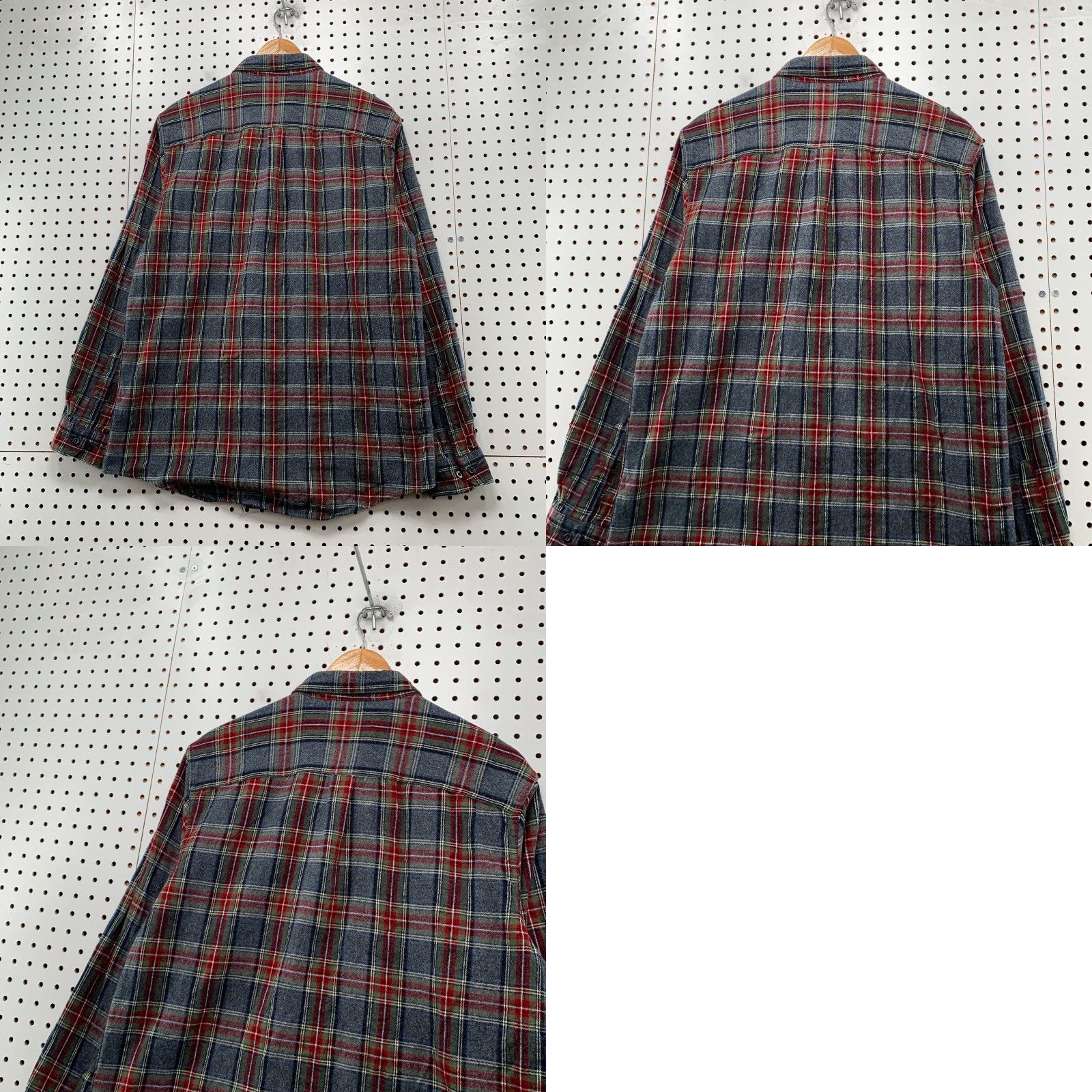Vintage L.L. Bean Flannel Shirt Mens M Gray Red Plaid Long Sleeve Button-Up Casual Winter Fall Outdoor Size US M / EU 48-50 / 2 - 9 Thumbnail