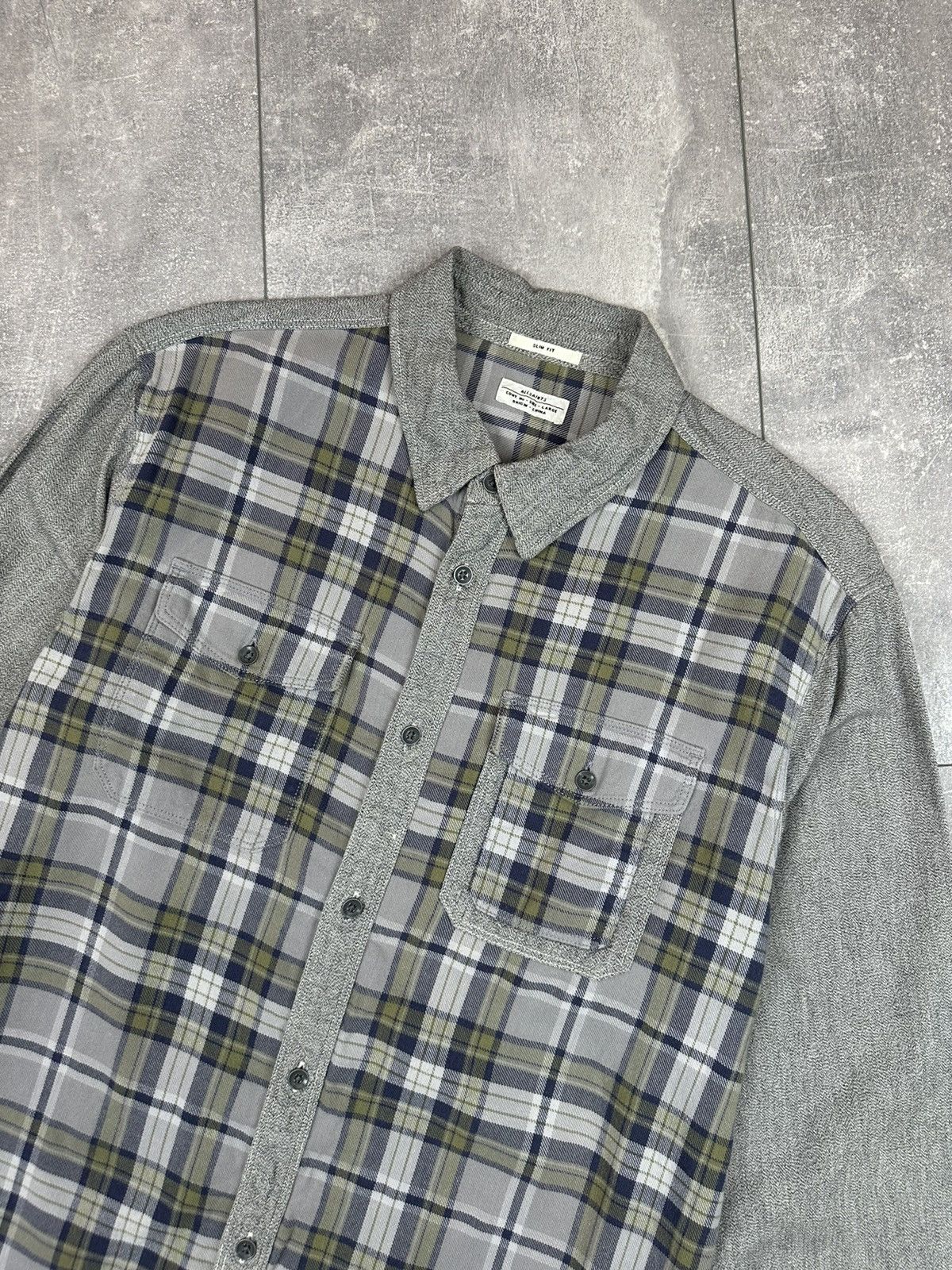 Allsaints Allsaints Japanese Flannel Shirts Button Up Size US L / EU 52-54 / 3 - 4 Thumbnail