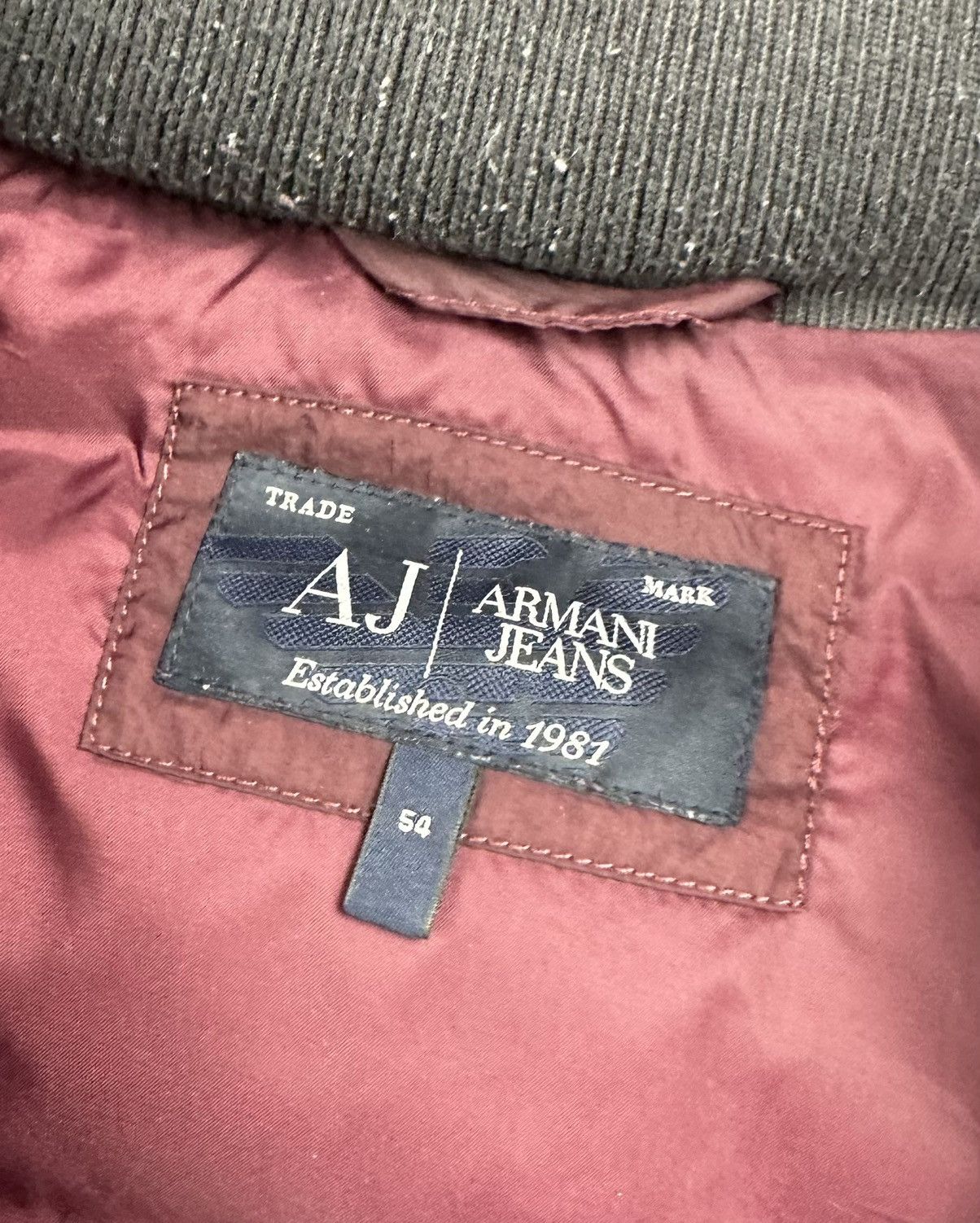 Emporio Armani Armani Jeans Luxury Burgundy Light Vest Size US L / EU 52-54 / 3 - 11 Thumbnail