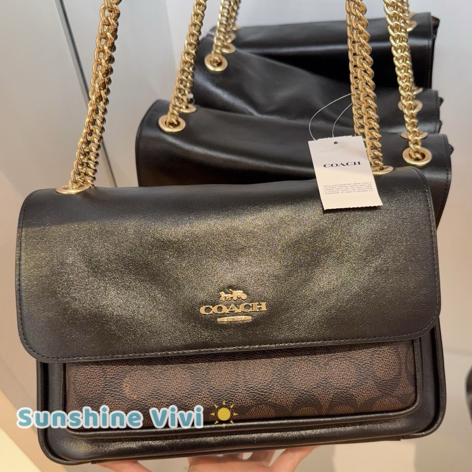 Coach NWT Coach Elodie Crossbody Bag Walnut/Black CCF10 Size ONE SIZE - 1 Thumbnail