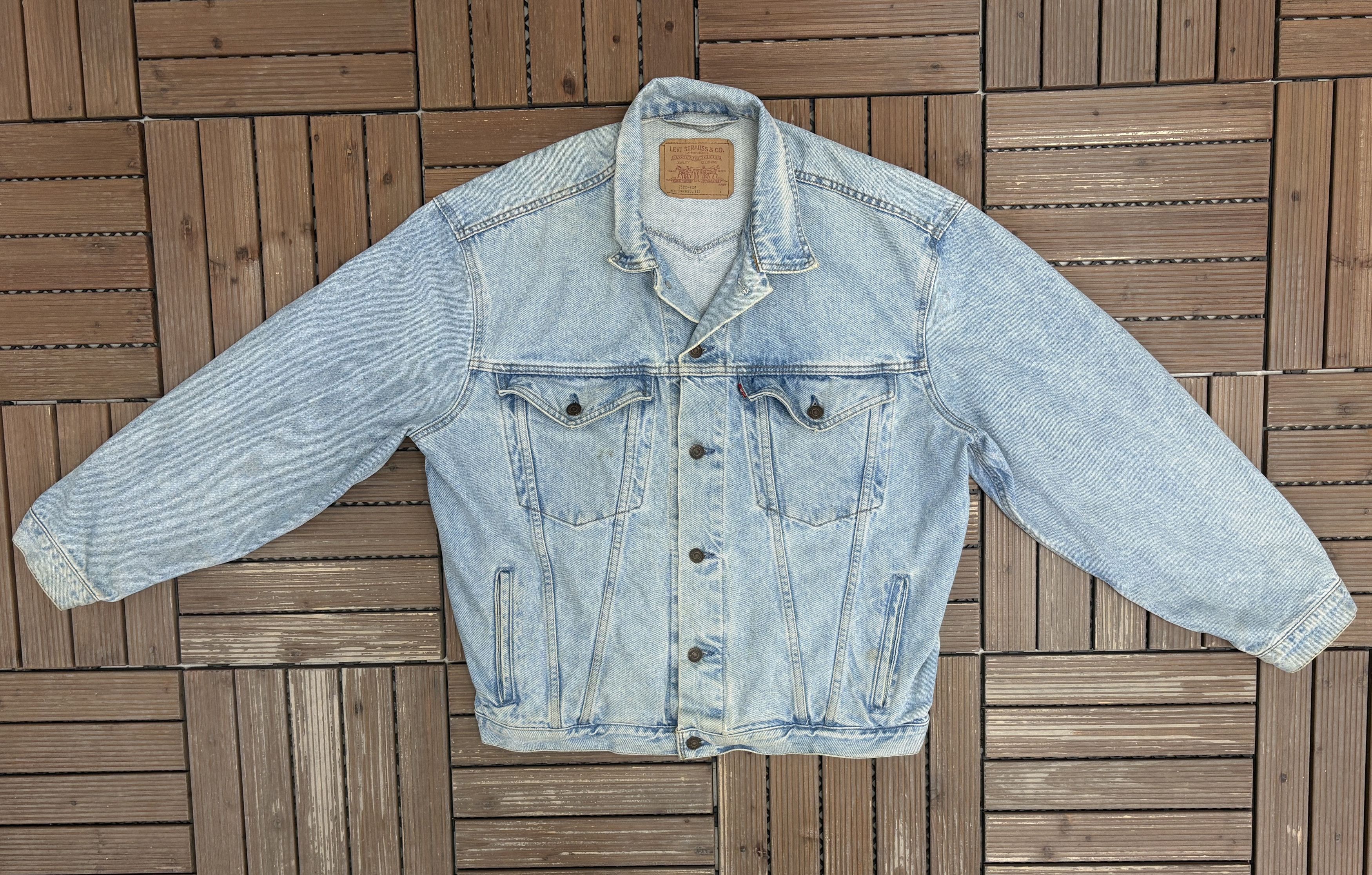 Levi's Vintage Clothing Levi's 75525-4834 Vintage Blue Denim Jean Jacket Size US XL / EU 56 / 4 - 4 Thumbnail