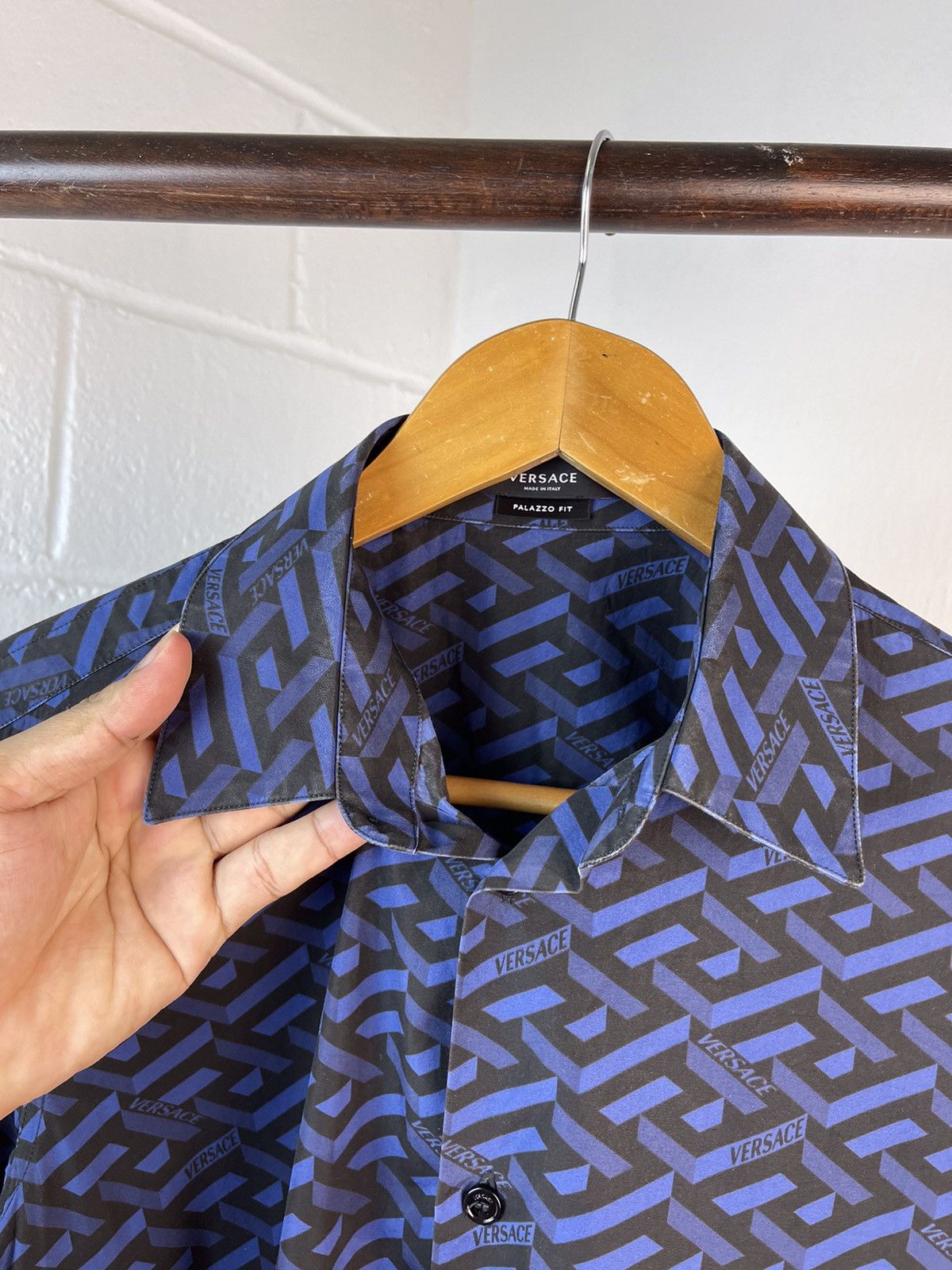 Versace La Greca Button Up