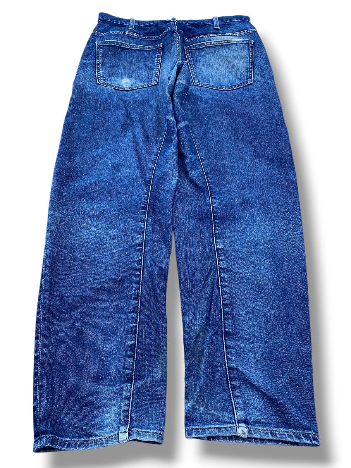 Uniqlo Uniqlo Faded Blue Wash Style Skinny Leg Jeans Size US 32 / EU 48 - 3 Thumbnail