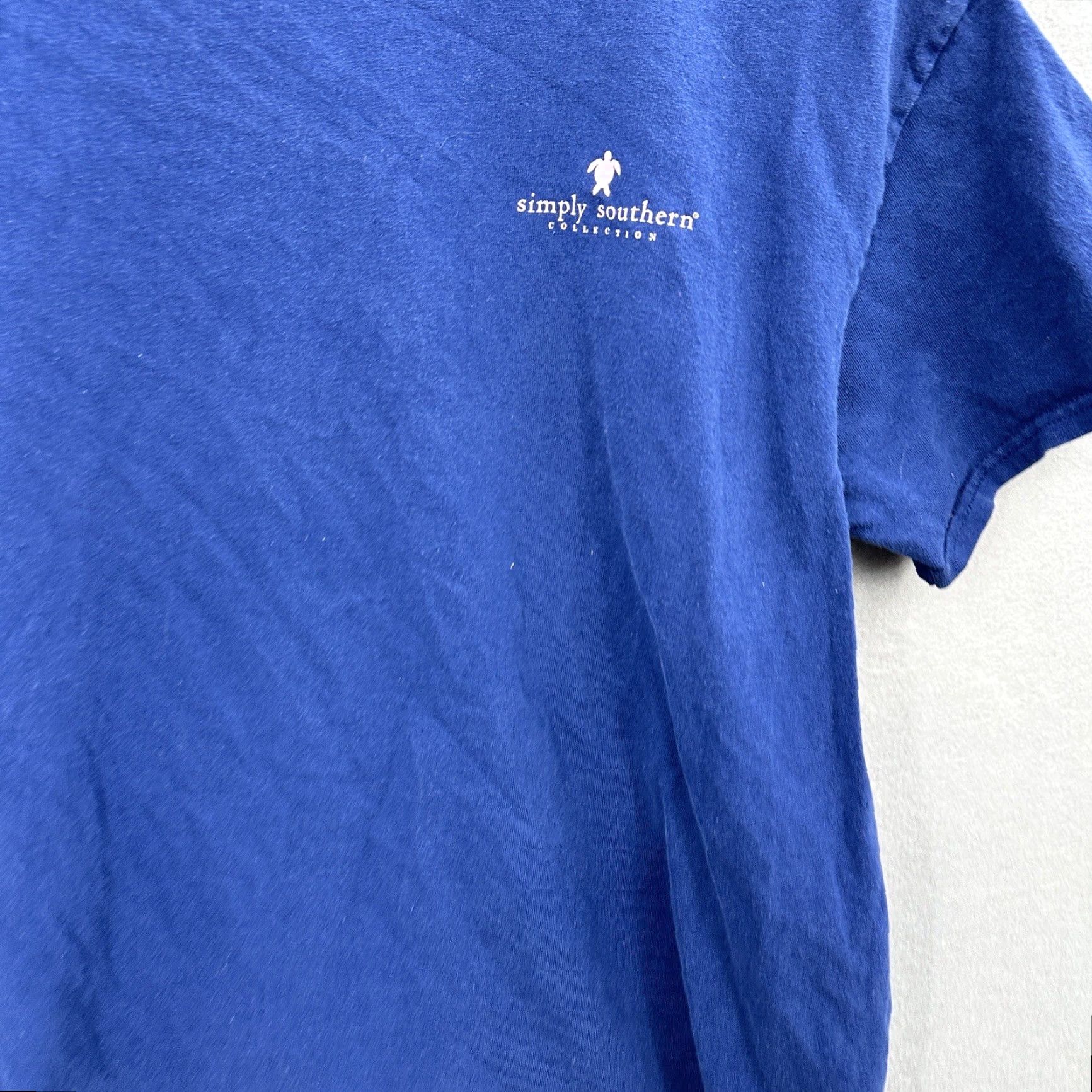 Vintage Simply Southern Salt Water Cures All Shirt Men Large Blue Graphic Sun Surf Beach Shirt Mens L Blue Beach Logo Size US L / EU 52-54 / 3 - 3 Thumbnail
