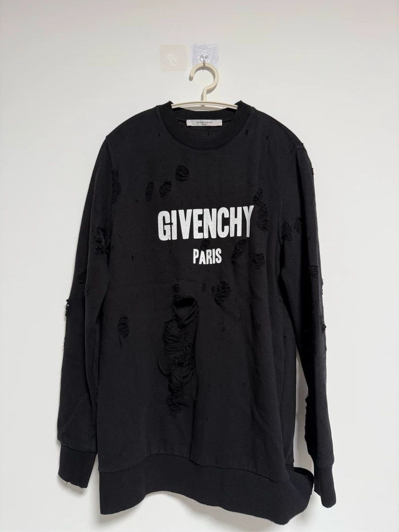 Givenchy Destroyed Pullover Hoodie