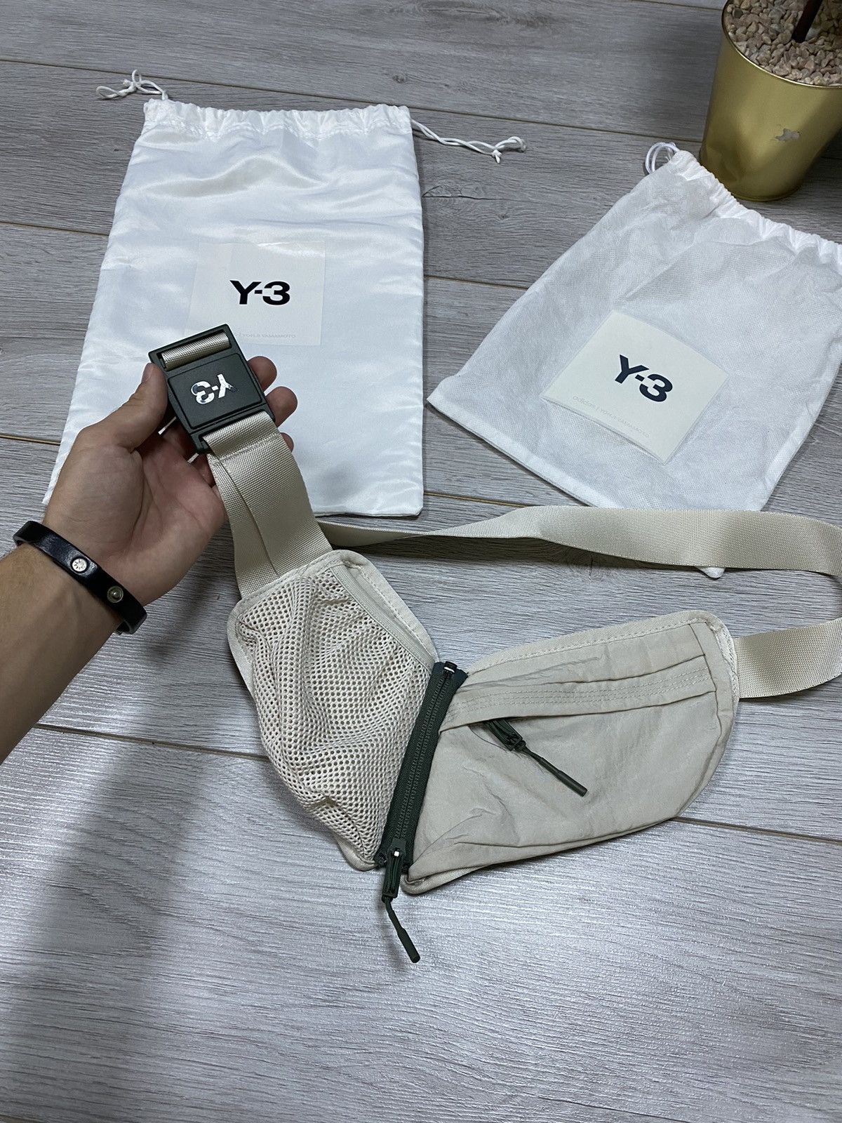 Adidas Y-3 Yohji Yamamoto crossbody nylon waist bag Japanese brand Size ONE SIZE - 1 Thumbnail