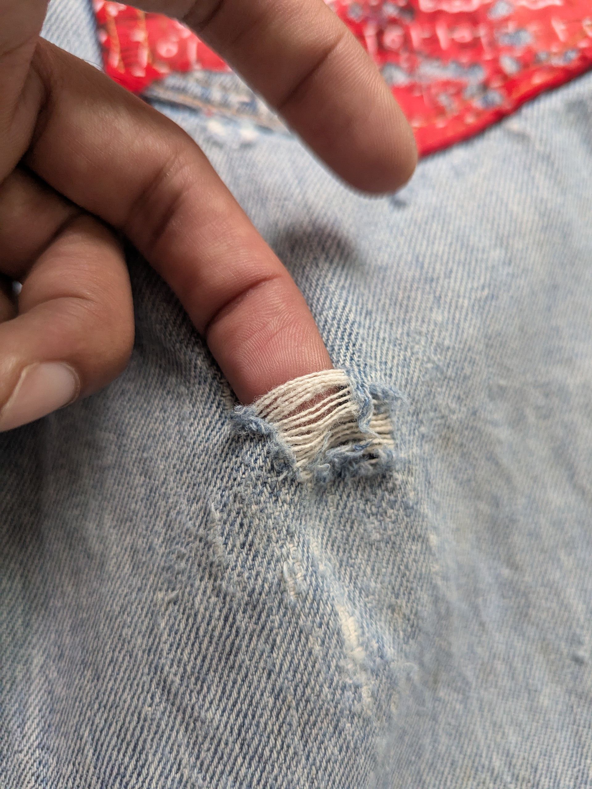 Le Grande Bleu (L.G.B.) × Levi's × Vintage OPEN FOR CUSTOM 🔥 Vintage Levis 501 Inspired Proletareart Size US 31 - 16 Thumbnail