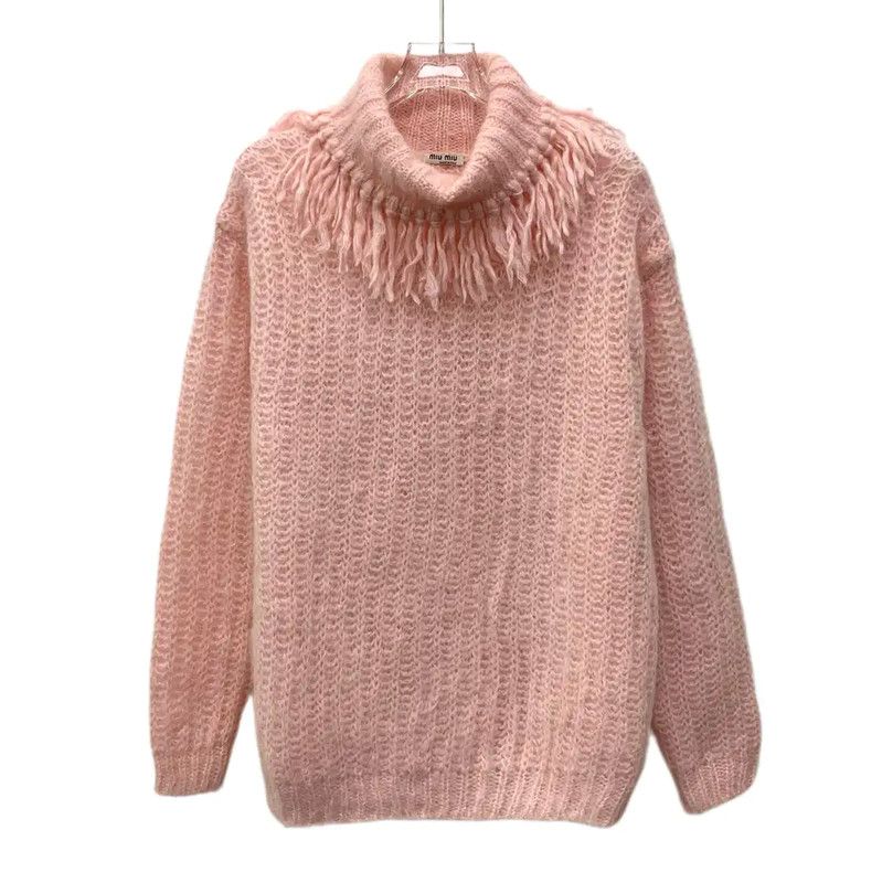 Miu Miu Miu Miu Pink Mohair Sweater Size S 0089 Size S / US 4 / IT 40 - 1 Thumbnail