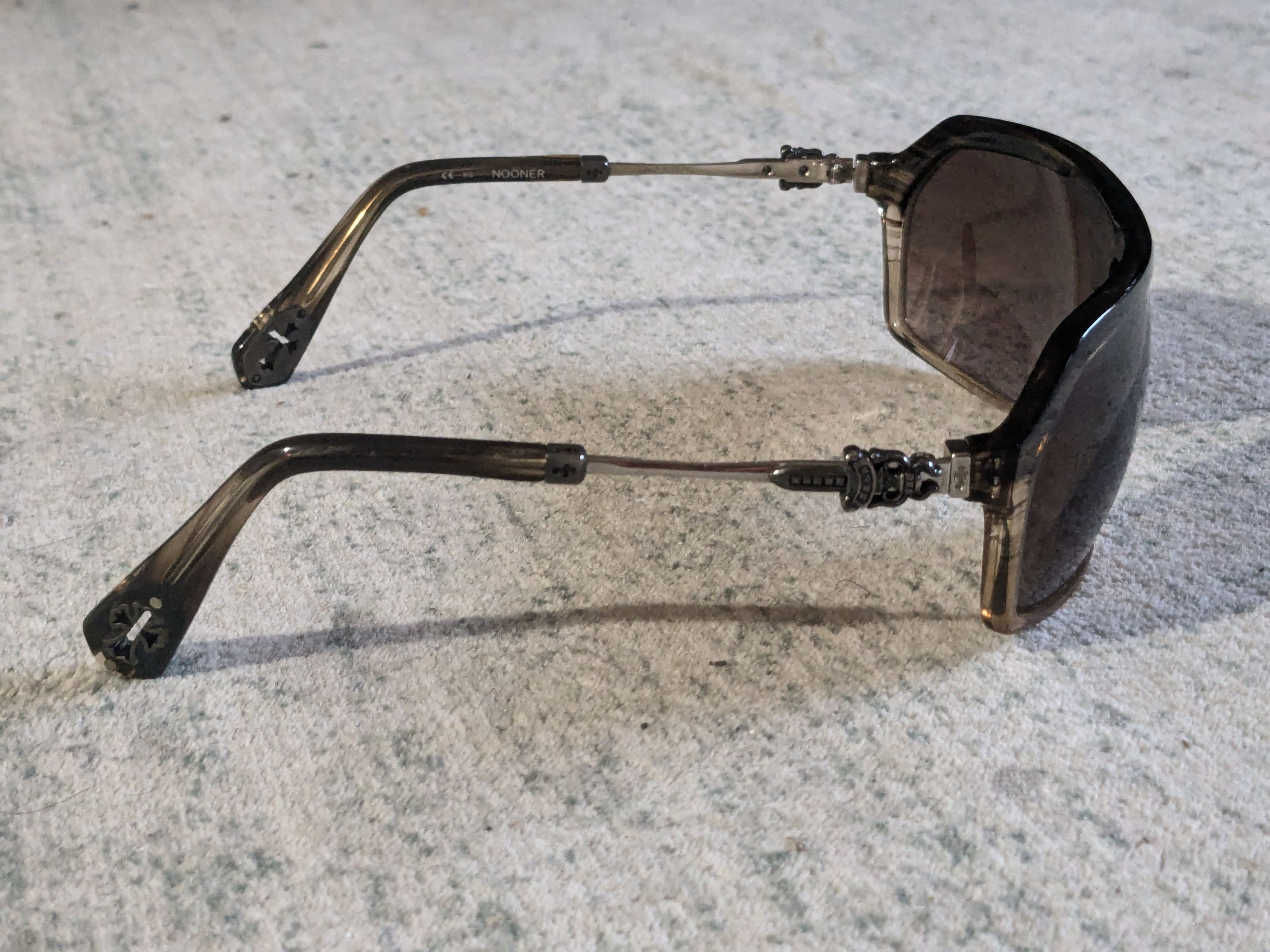 Chrome Hearts Chrome Hearts Nooner Sunglasses Brown Acetate Size ONE SIZE - 6 Thumbnail