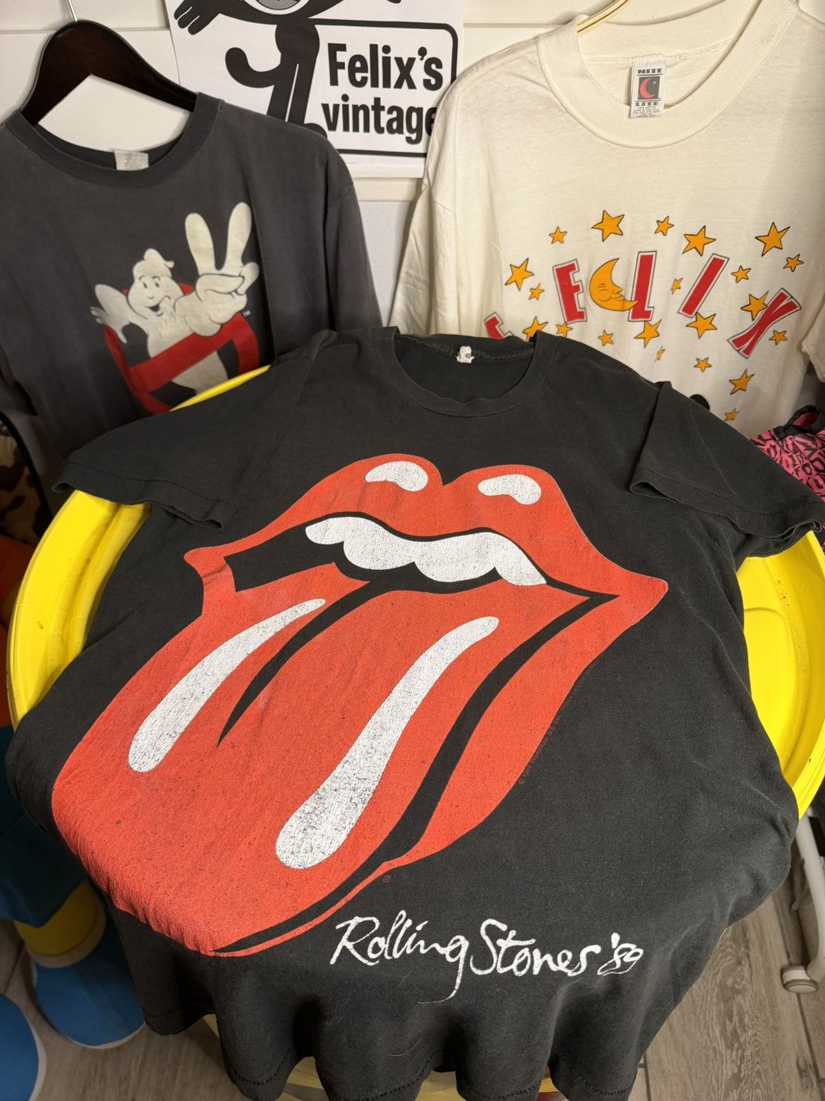 Vintage 1989 Rolling stones tour T-shirt single stitched Size US M / EU 48-50 / 2 - 1 Thumbnail