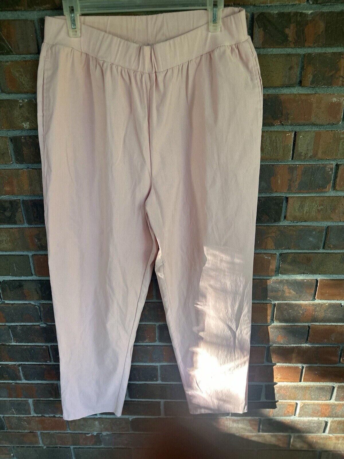 Designer Large Petite Pants Pink Bosworth Elastic Waist Size 36" / US 14 / IT 50 - 1 Thumbnail