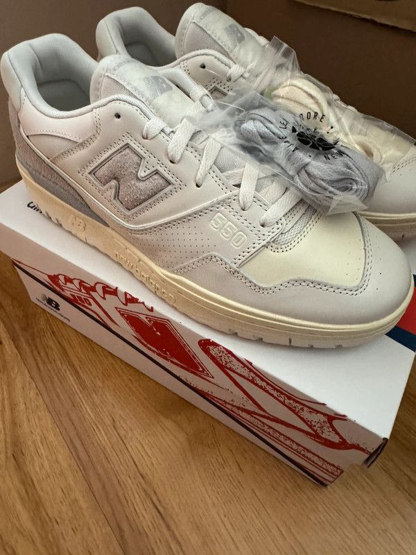 Aime Leon Dore × New Balance New Balance aime leon dore white leather EU46 2/3 US12 Size US 12 / EU 45 - 2 Thumbnail