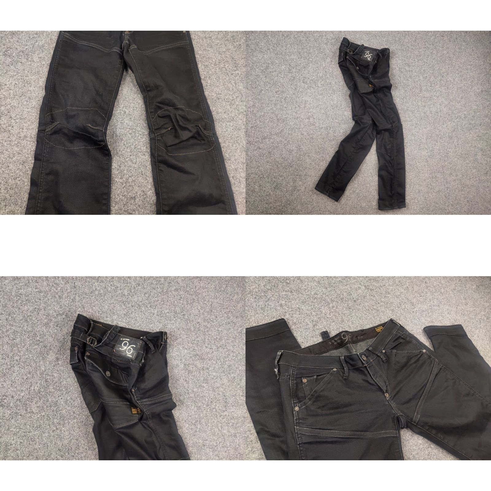 G-Star VINTAGE G-Star RAW 5620 Elwood Waxed Denim Jeans LGB Y2K Style opium Jeans Size US 29 - 8 Thumbnail