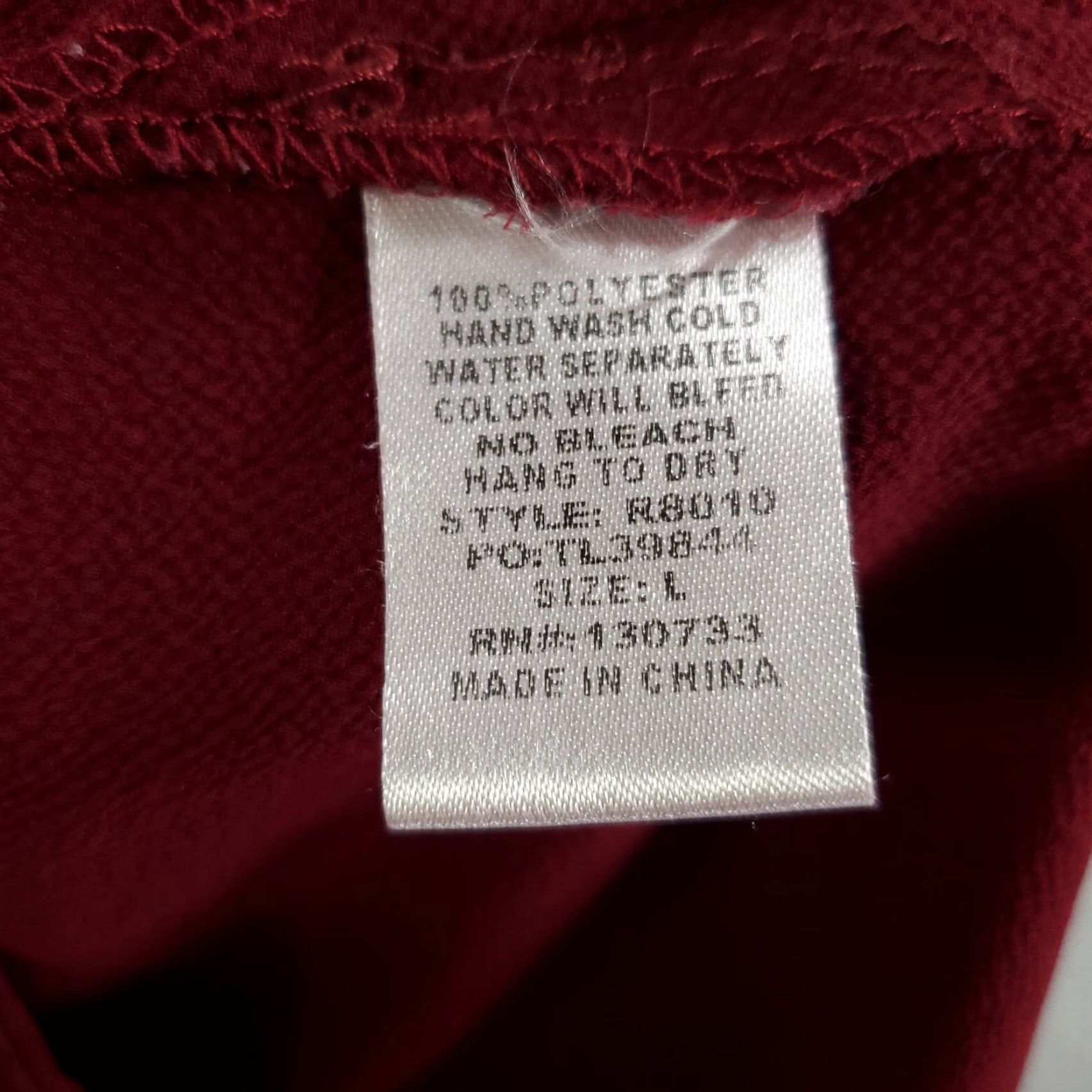 Vintage UMGEE Tunic Womens Large Maroon Cold Shoulder Gauzy Ruffles Balloon Flutter Size L / US 10 / IT 46 - 5 Thumbnail