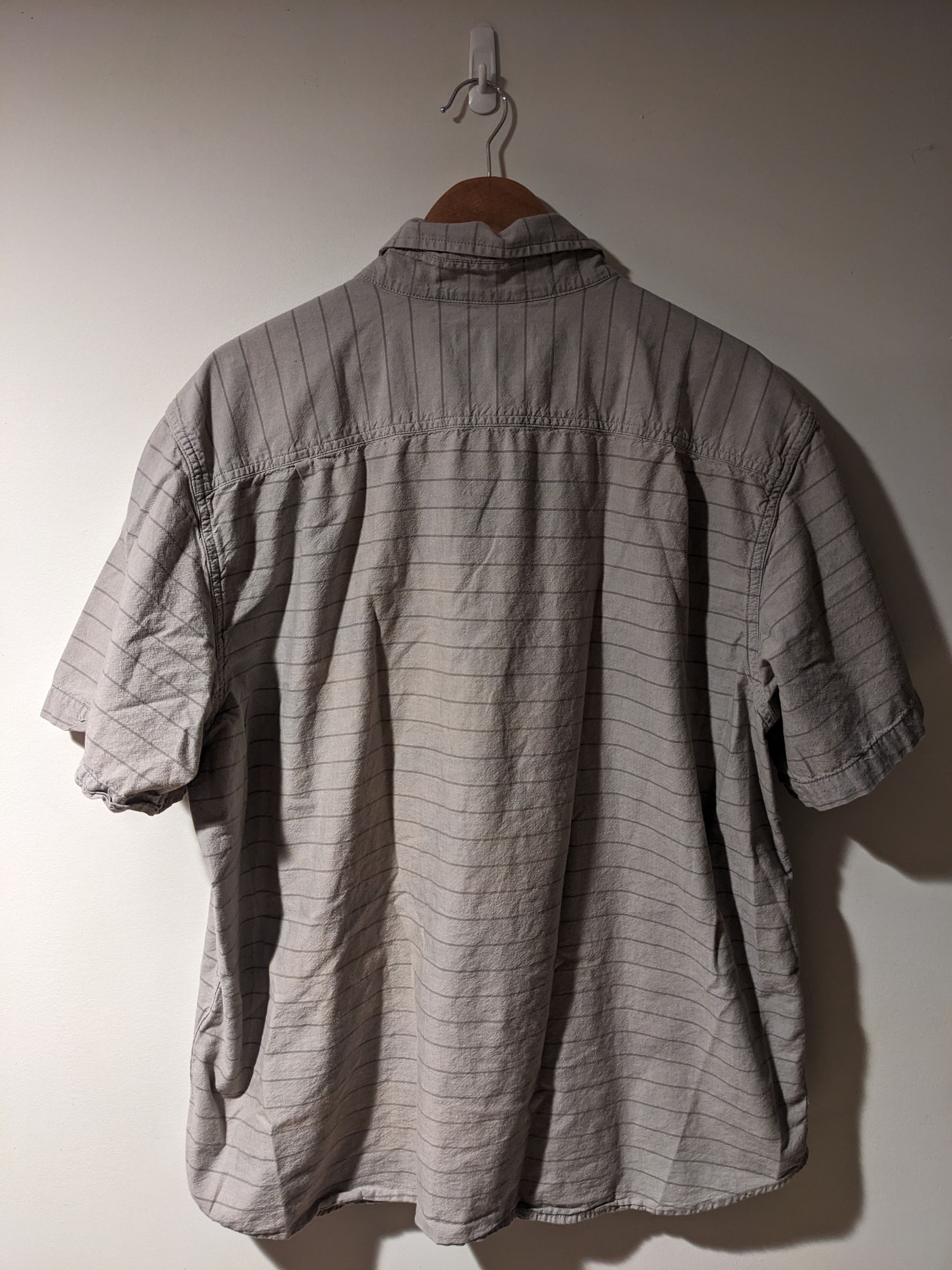 Carhartt × Vintage Carhartt Loose Fit Gray Stripe X-Large Button Up Shirt Size US XL / EU 56 / 4 - 4 Thumbnail