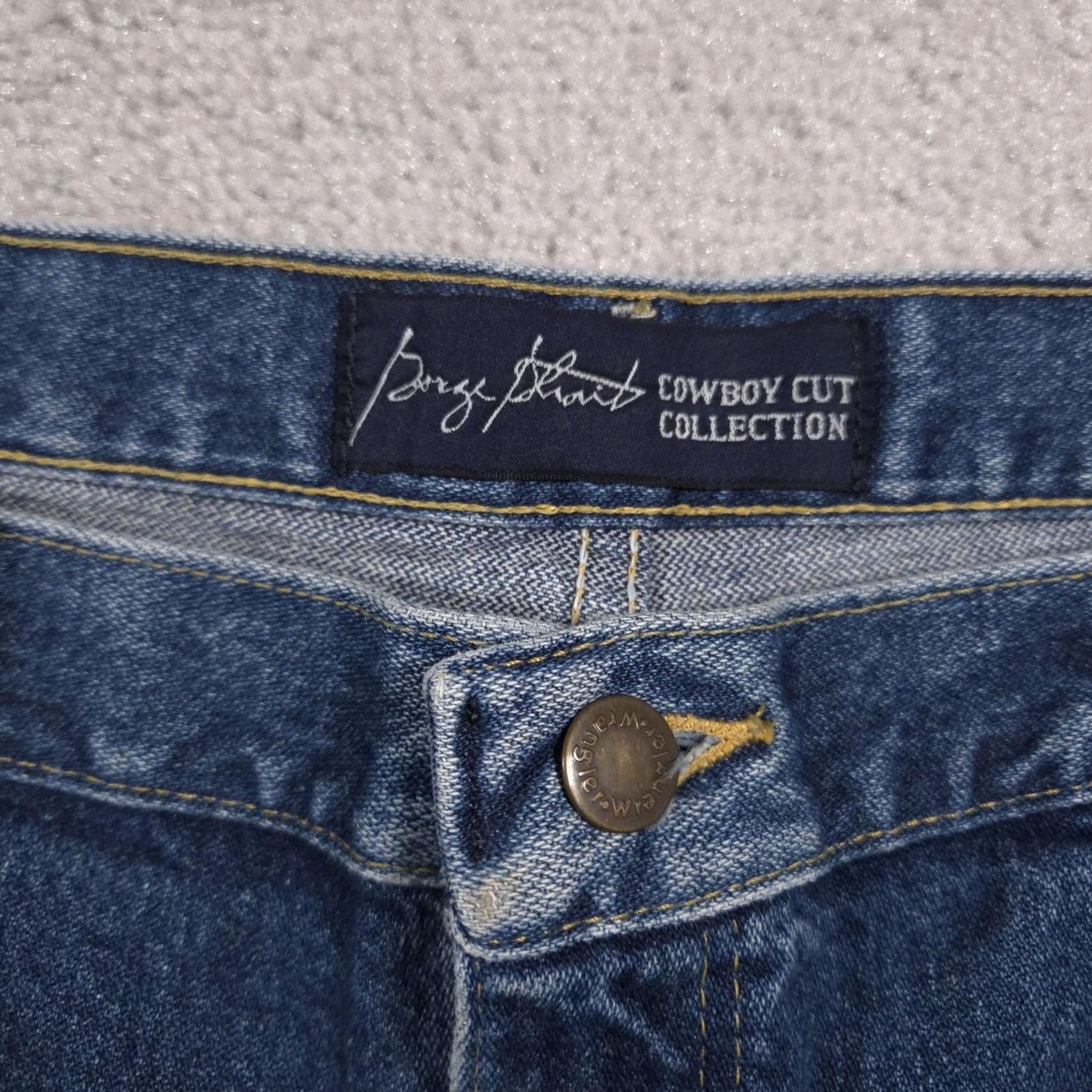 Wrangler Wrangler Cowboy Cut Jeans Mens 38x30 Blue Denim Western Classic Fit Straight Leg Size US 38 / EU 54 - 5 Thumbnail