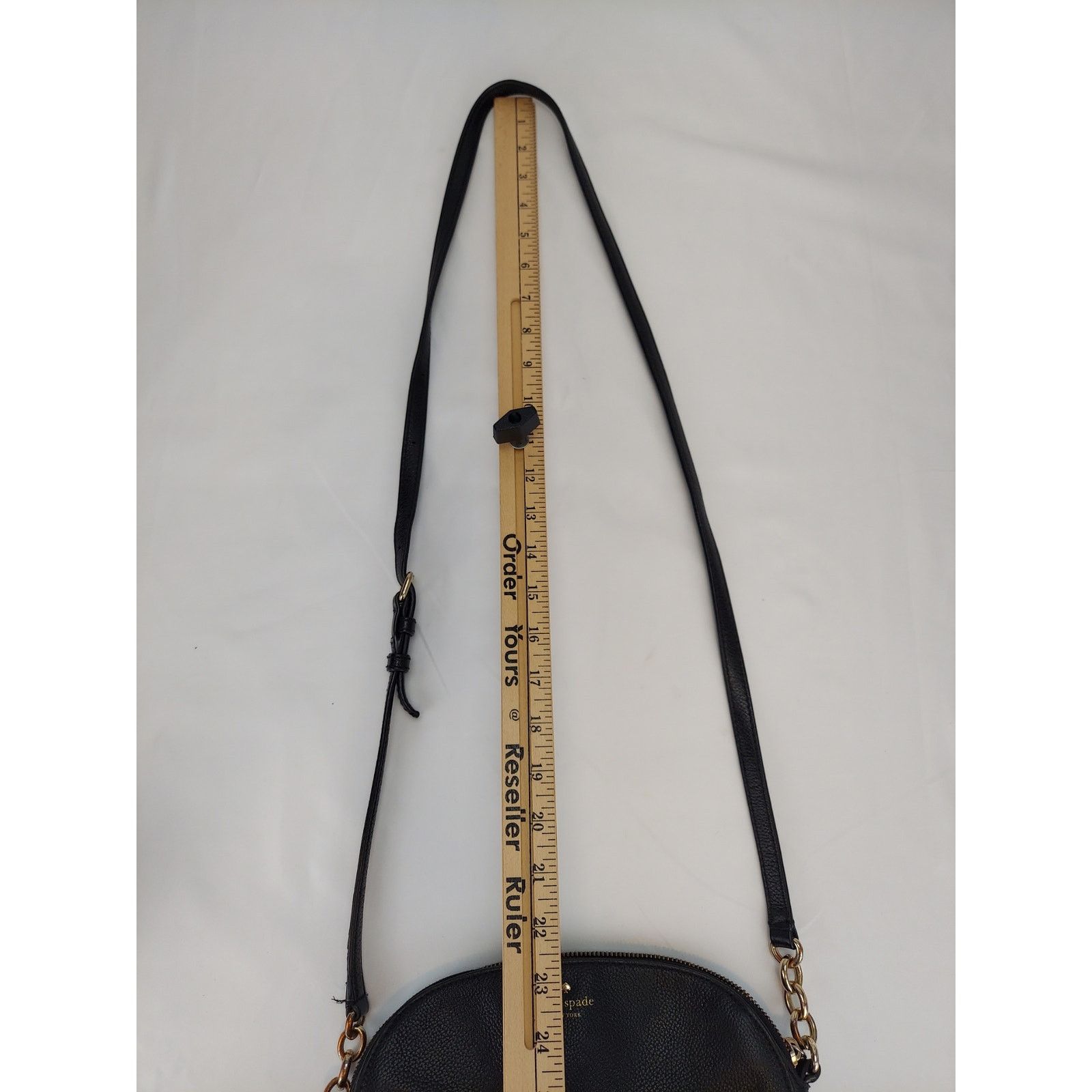 Kate Spade Kate Spade Pebbled Black Leather Adjustable Crossbody Purse Size ONE SIZE - 13 Thumbnail