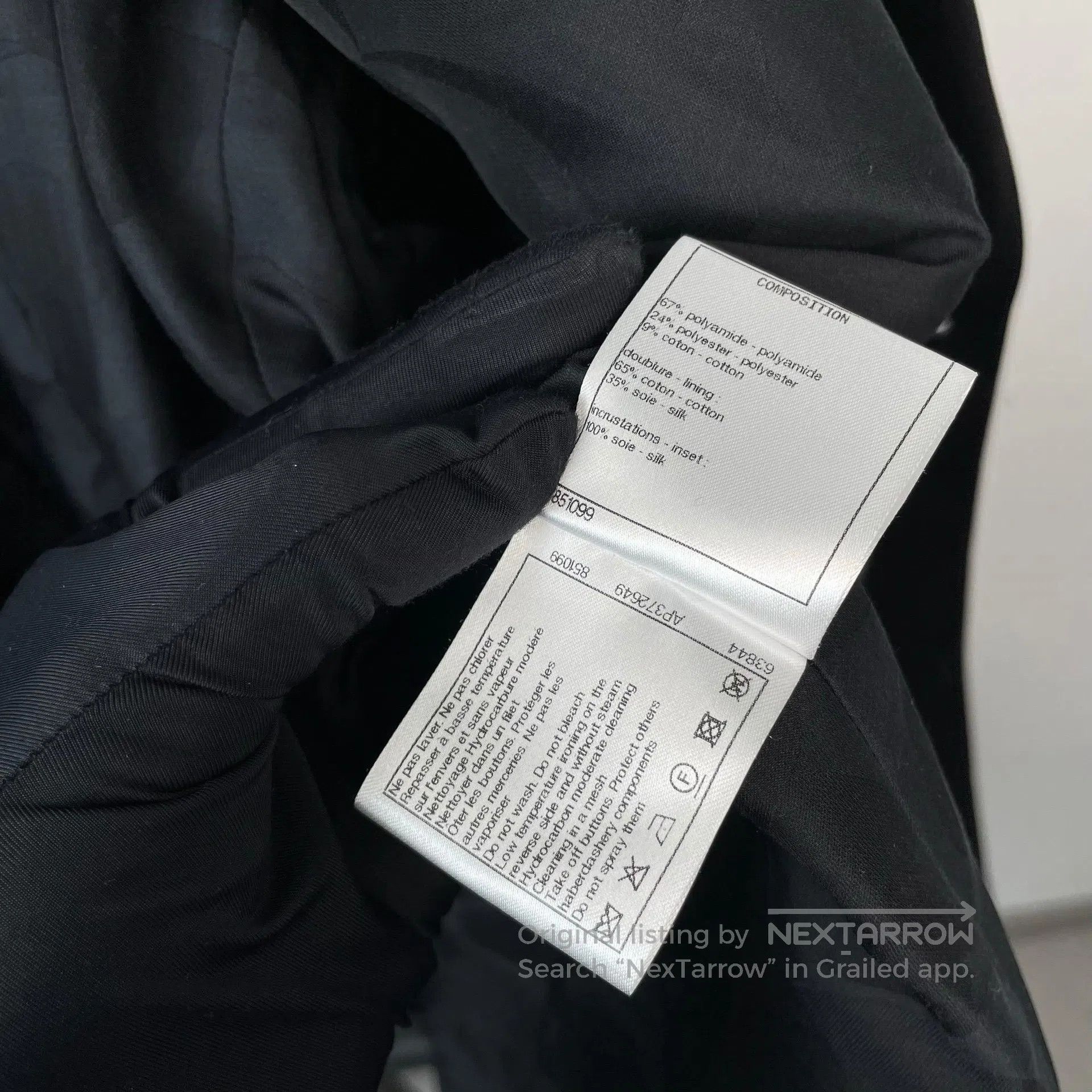 Chanel Chanel Black Fine Sparkle Shape Outerwear| Size XS / US 0-2 / IT 36-38 - 6 Thumbnail