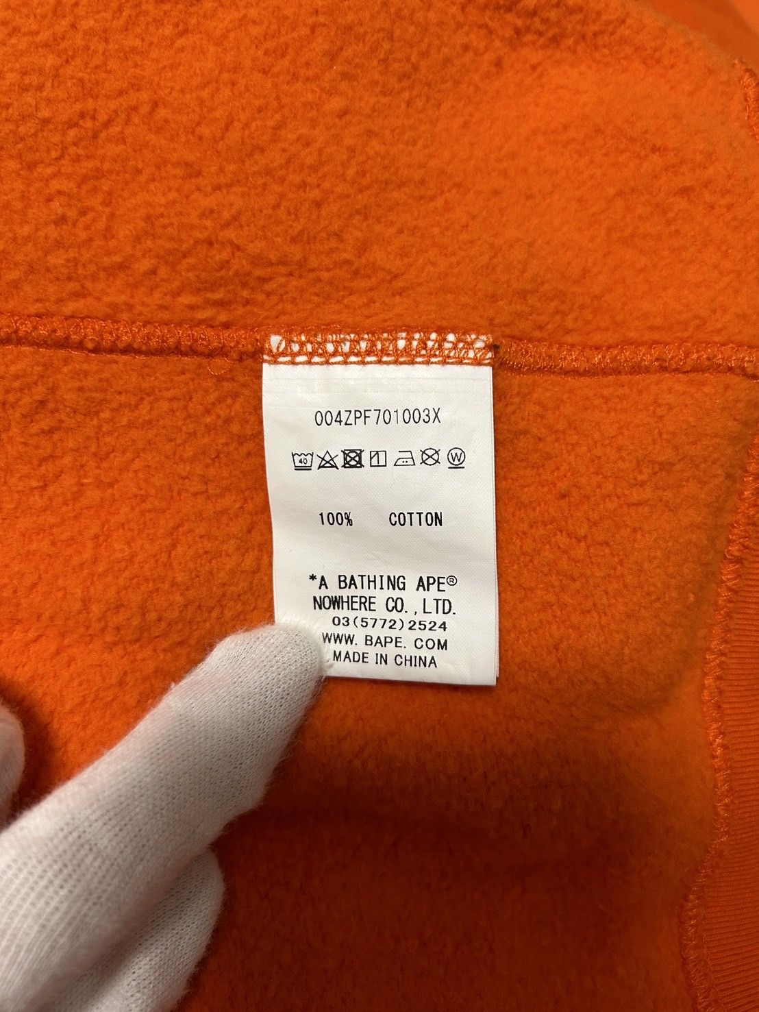 Bape Bape Orange Pirate Cross Bone Zip Hoodie Size US XL / EU 56 / 4 - 9 Thumbnail