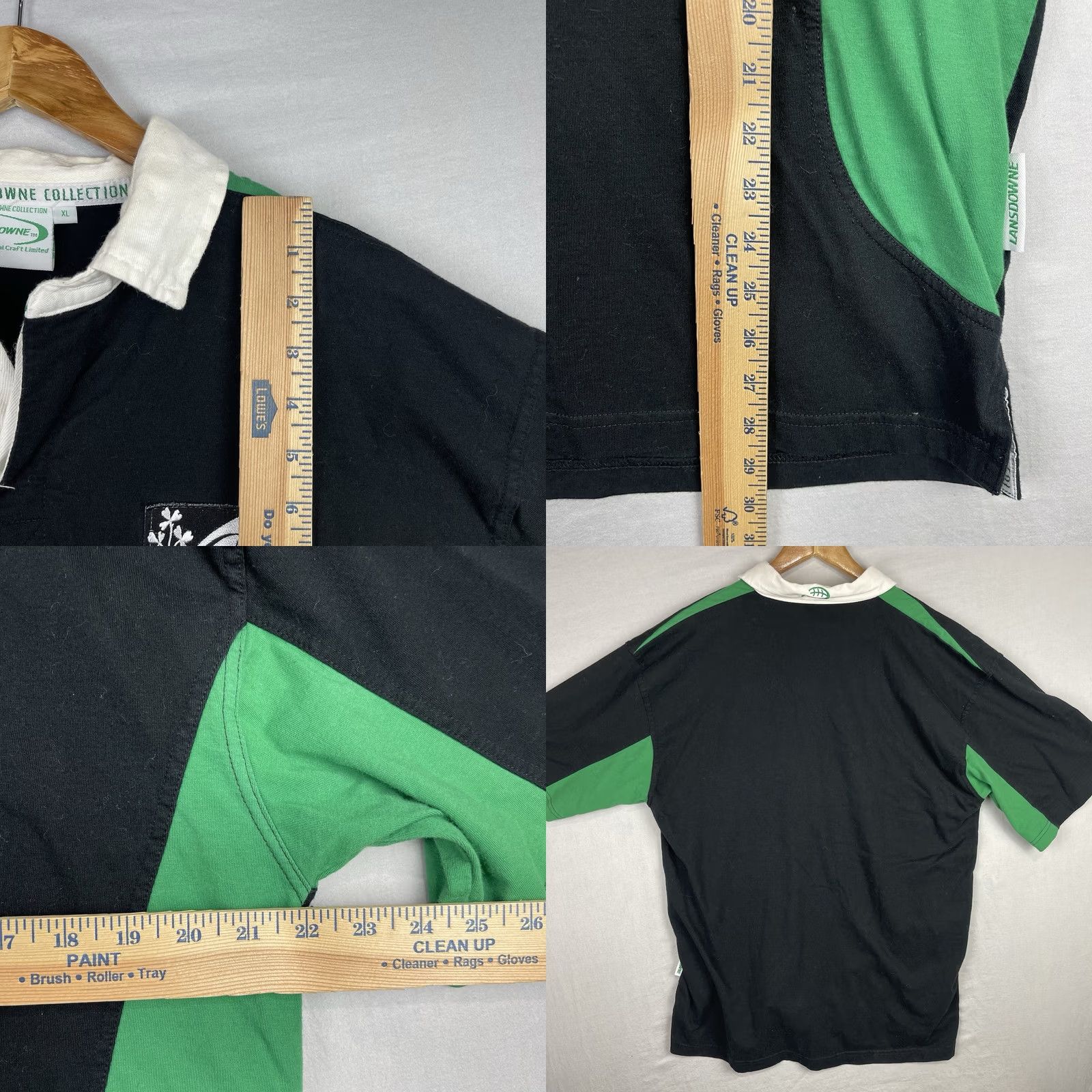 Vintage Ireland Rugby Polo Shirt Mens XL Black Lansdowne Uniform Jersey Collared Shirt Size US XL / EU 56 / 4 - 8 Thumbnail