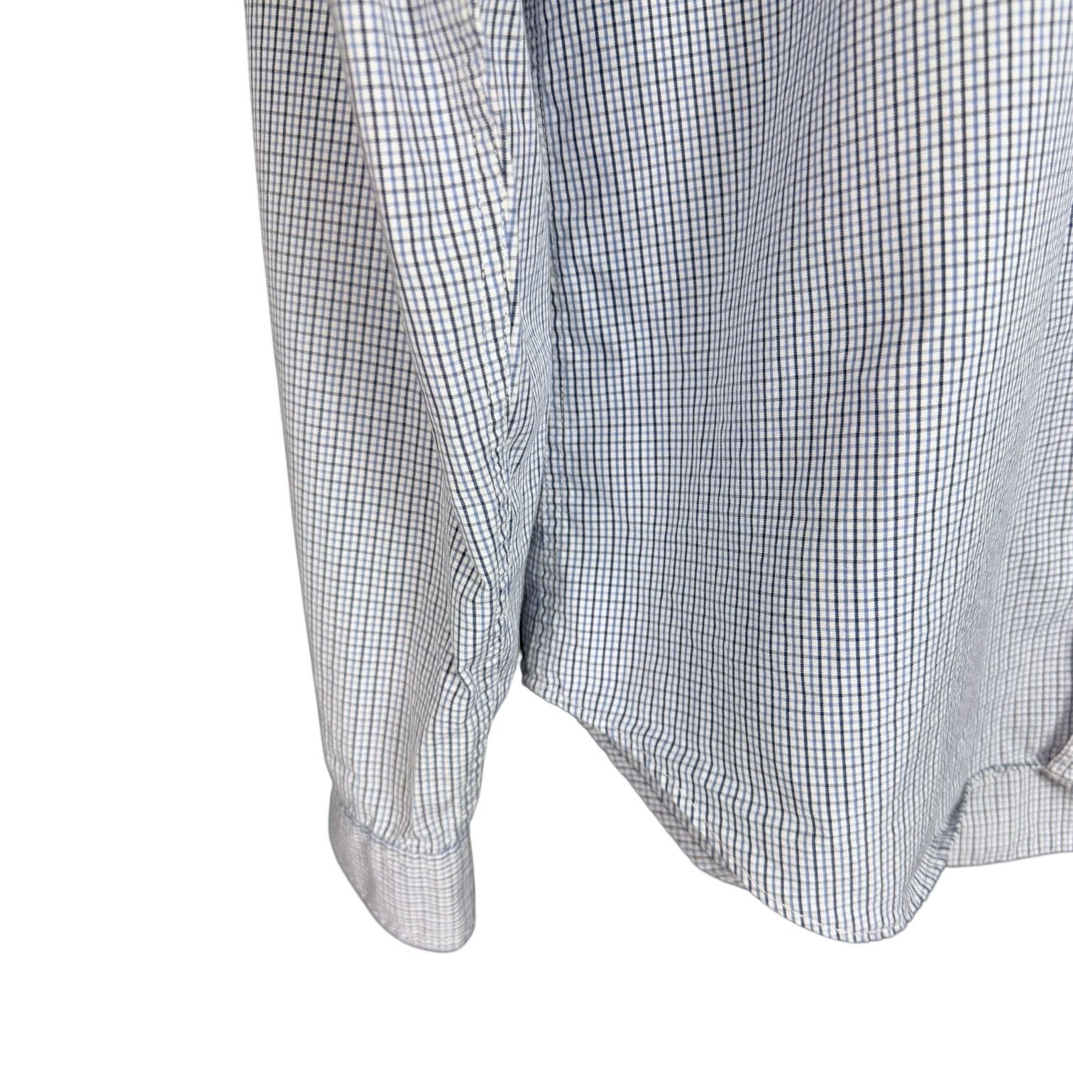 Burberry Burberry Brit Blue/White Check Logo Button Down Shirt M Size US M / EU 48-50 / 2 - 6 Thumbnail
