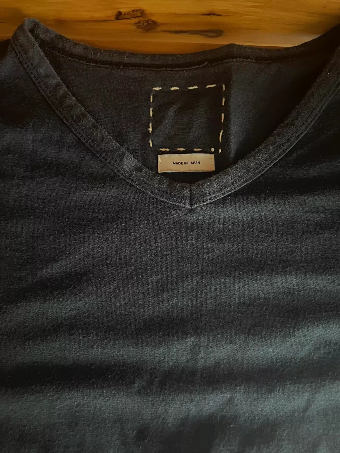 Visvim visvim Indigo V-Neck Short Sleeve T-Shirt Size US S / EU 44-46 / 1 - 5 Thumbnail