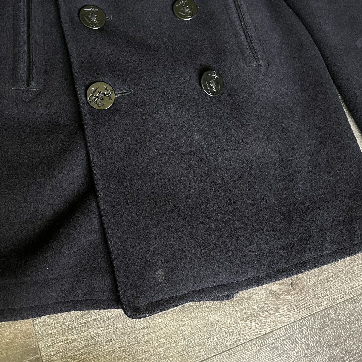 Naval Clothing Factory True Vintage 1940s WW2 World War 2 Navy Wool Peacoat Jacket Size US S / EU 44-46 / 1 - 12 Thumbnail