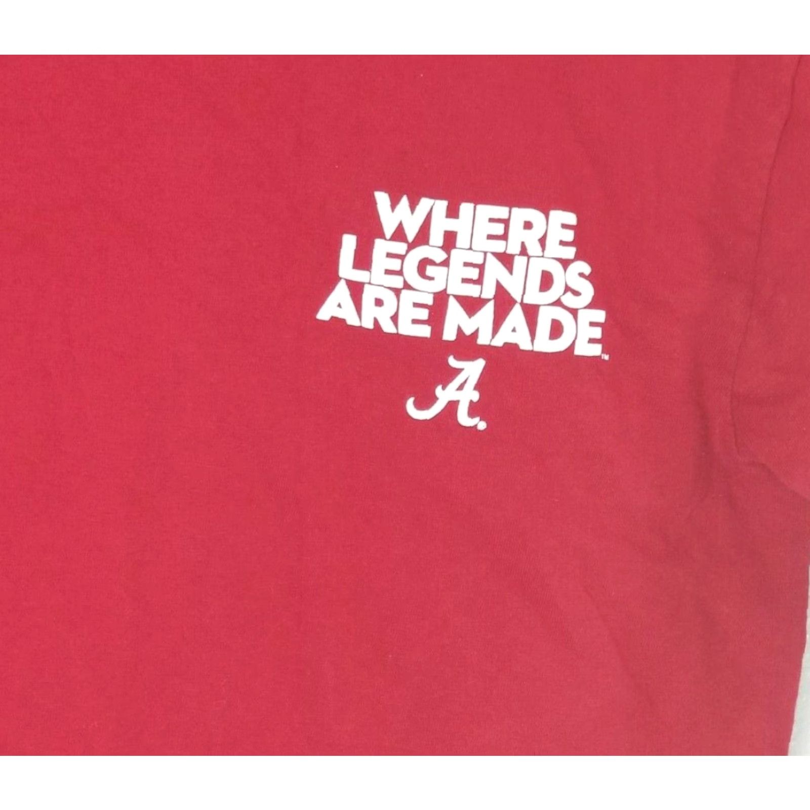 Champion Championship Champion Alabama Crimson Tide Red T Shirt Mens S Where Legends Are Made Logo Size US S / EU 44-46 / 1 - 4 Thumbnail