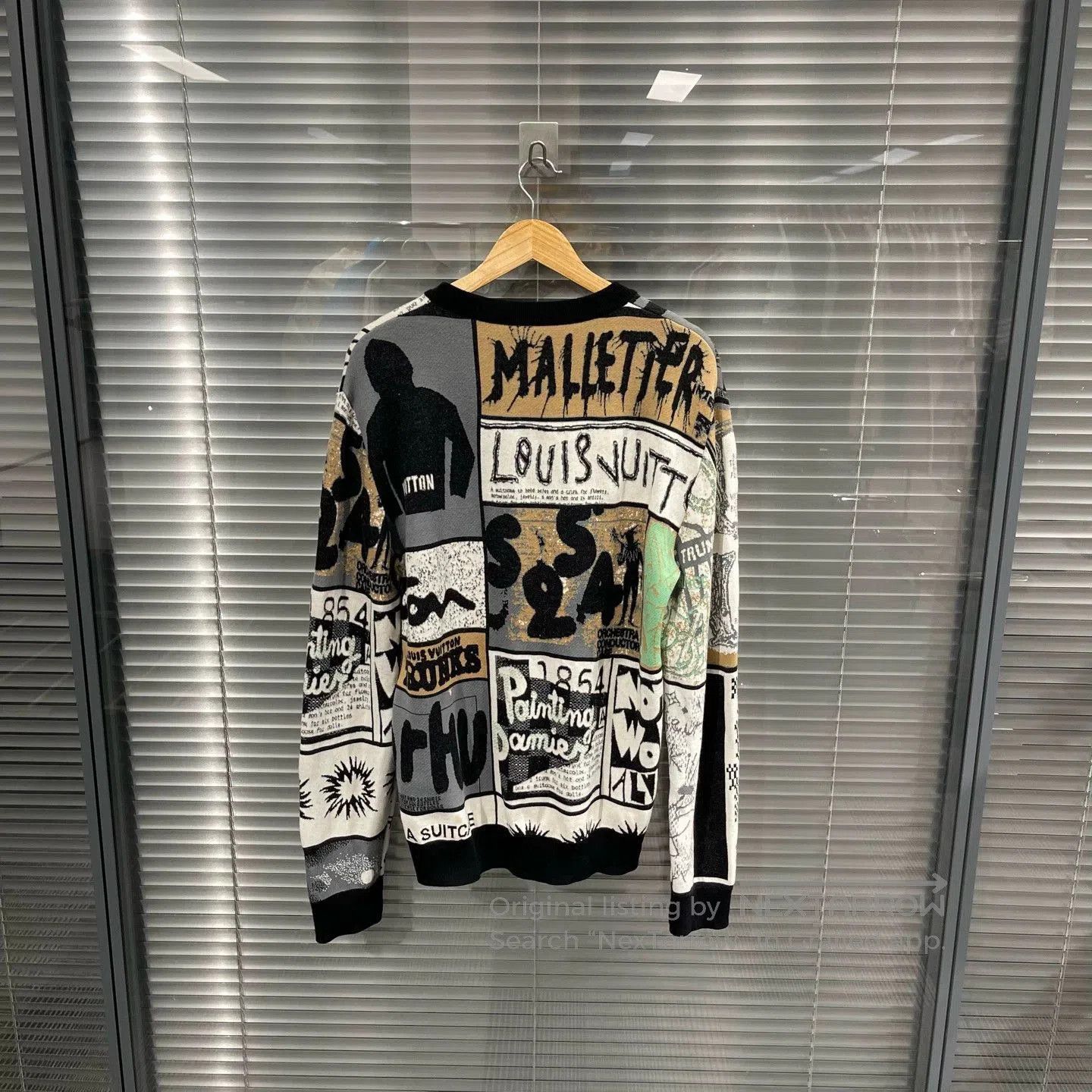 Louis Vuitton Multi Graphic Print Long Sleeve Sweater. Size US L / EU 52-54 / 3 - 2 Thumbnail