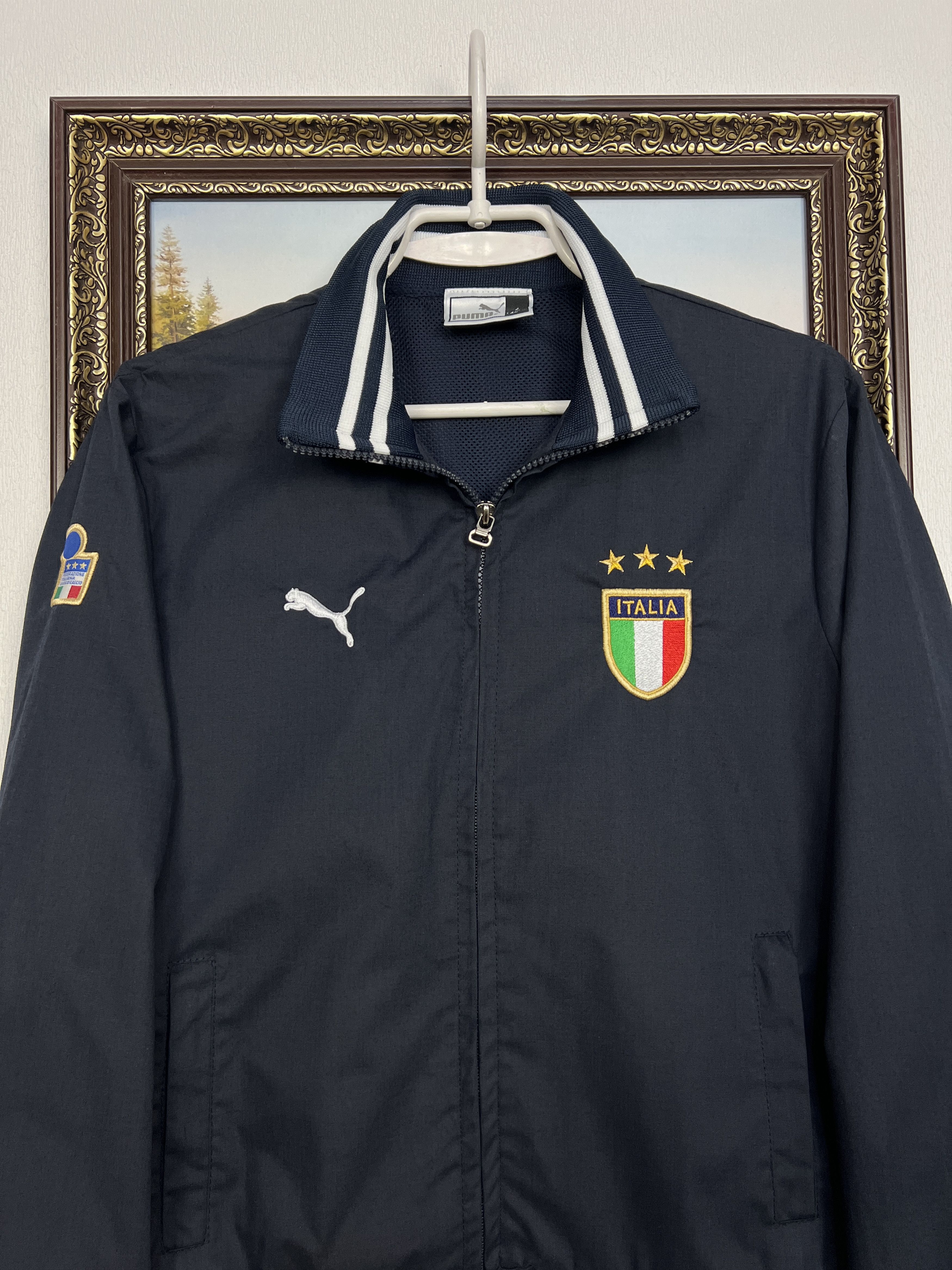 Puma Vintage Puma Italy Football Jacket Soccer Track Top National Size M / US 6-8 / IT 42-44 - 2 Thumbnail