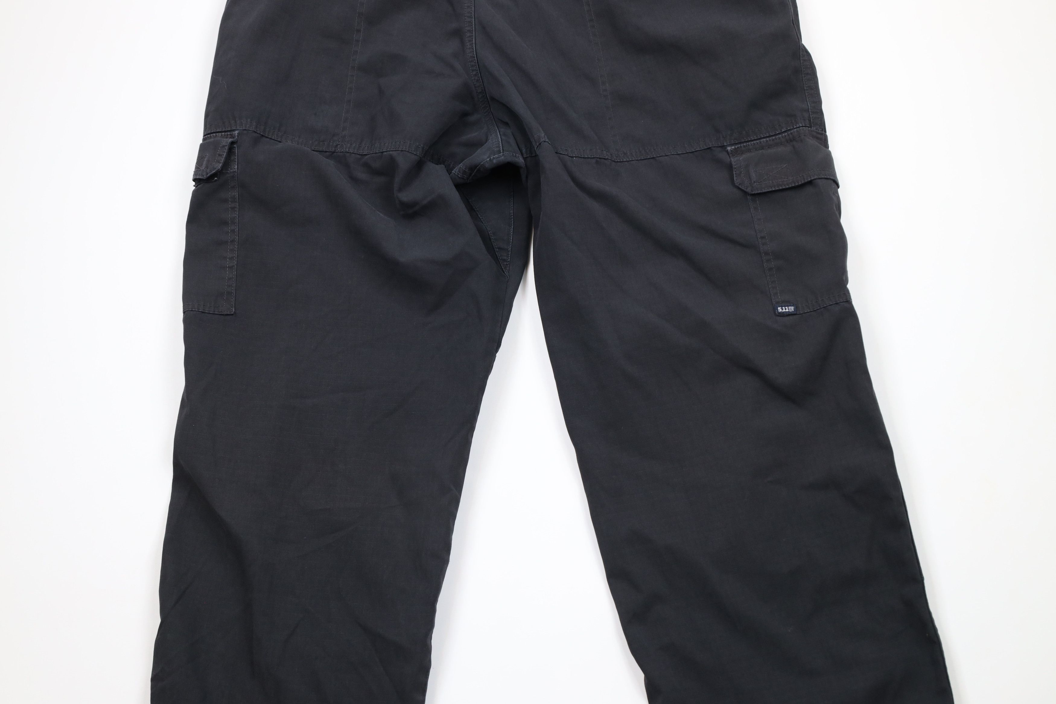 Vintage 5.11 Tactical Series Pro Double Knee Cargo Pants Black Size US 42 / EU 58 - 9 Thumbnail