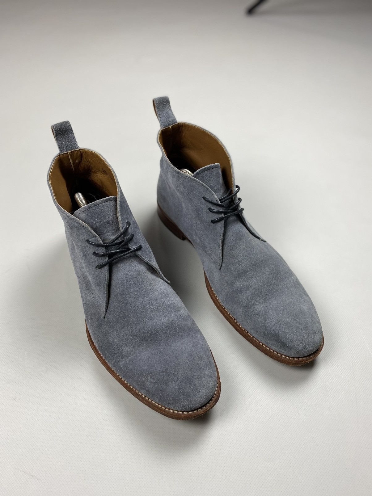 Grenson men's suede formal Chelsea boots shoes