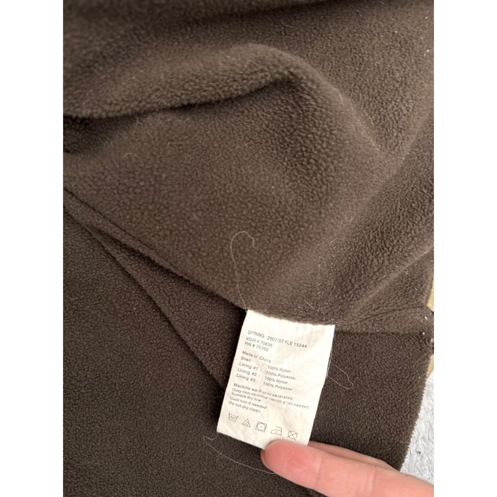 Timberland Timberland Weathergear Jacket Men XL Tan Brown Fleece Lined Full Zip Nylon Chore Size US XL / EU 56 / 4 - 4 Thumbnail