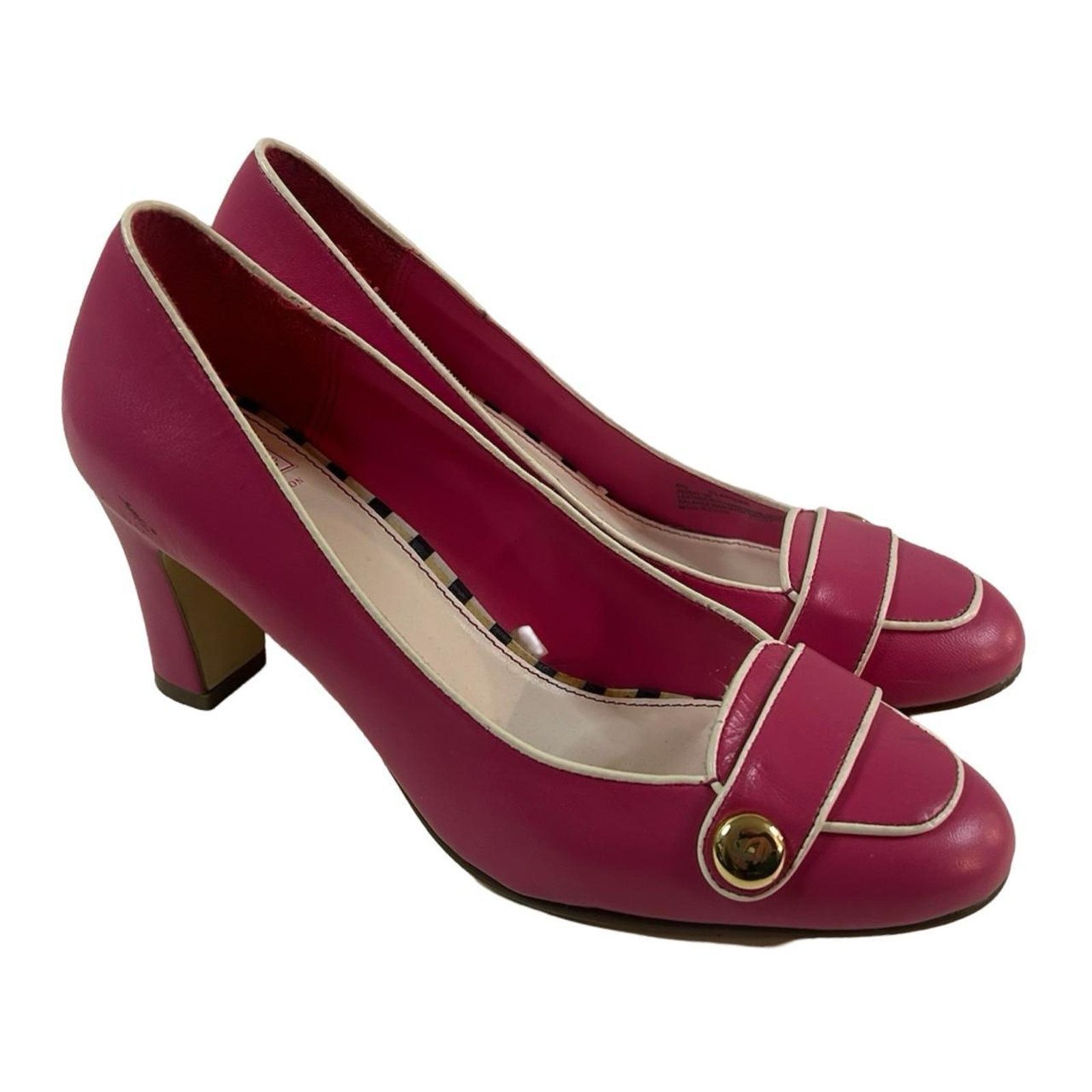 Merona Y2k loafer heels office siren sz 6.5 pink by merona Size US 6.5 / IT 36.5 - 2 Thumbnail